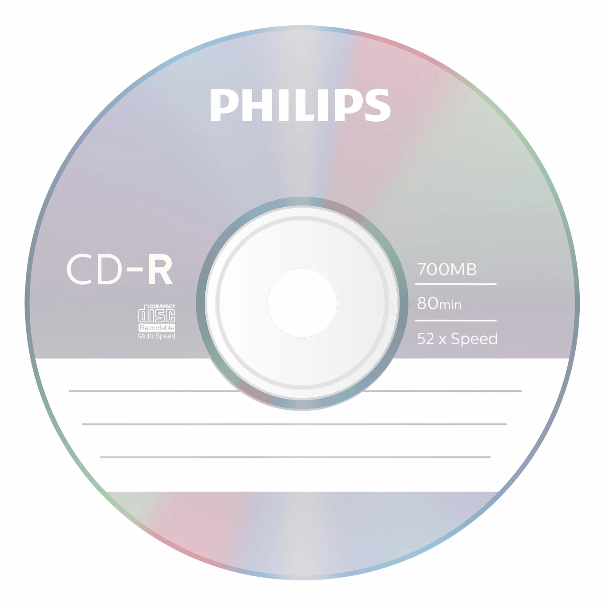 Philips CD-R nośniki 700 MB 80 minut 52x 10 sztuk Slim Case