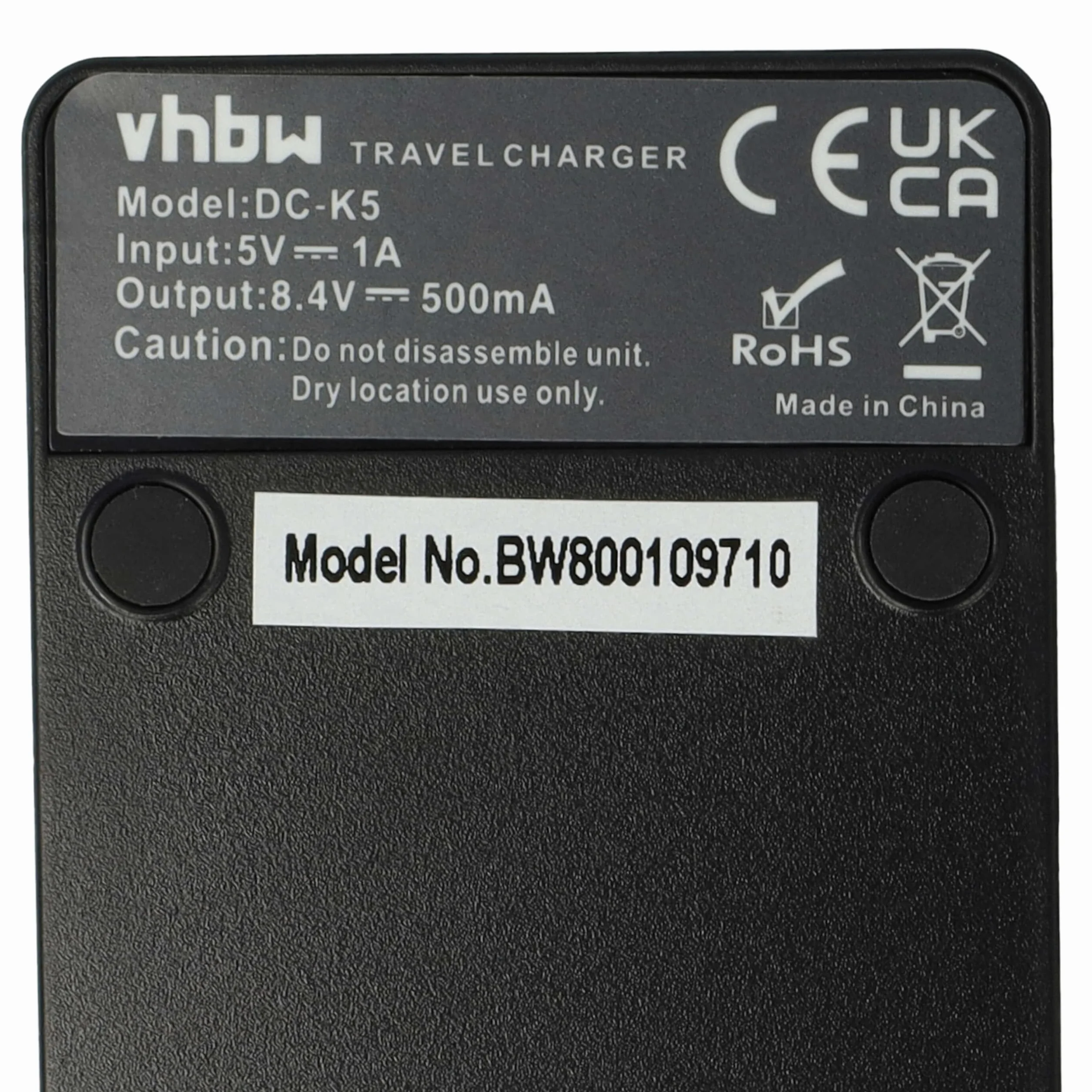 vhbw Ładowarka USB kompatybilna z kamerą Sony DCR-HC19E, DCR-HC1E, DCR-HC20, DCR-HC20E, DCR-HC21, DCR-HC21E, DCR-HC22 aparat cyfrowy, kamera cyfrowa