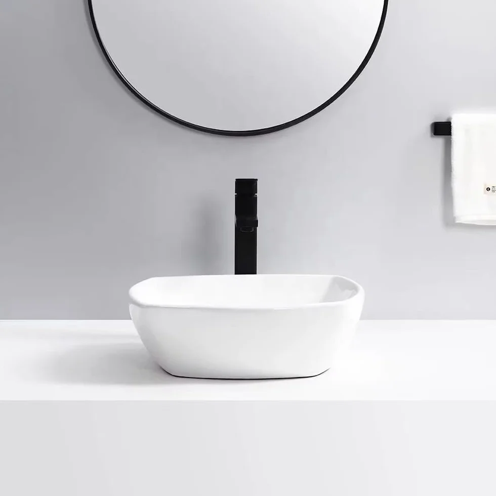 Umywalka Łazienkowa Umywalka Nablatowa Umywalka Ceramiczna Do Użytku Domowego Umywalka Hotelowa Nablatowa Umywalka Ceramiczna Nablatowa Kwadratowa Umywalka Artystycz