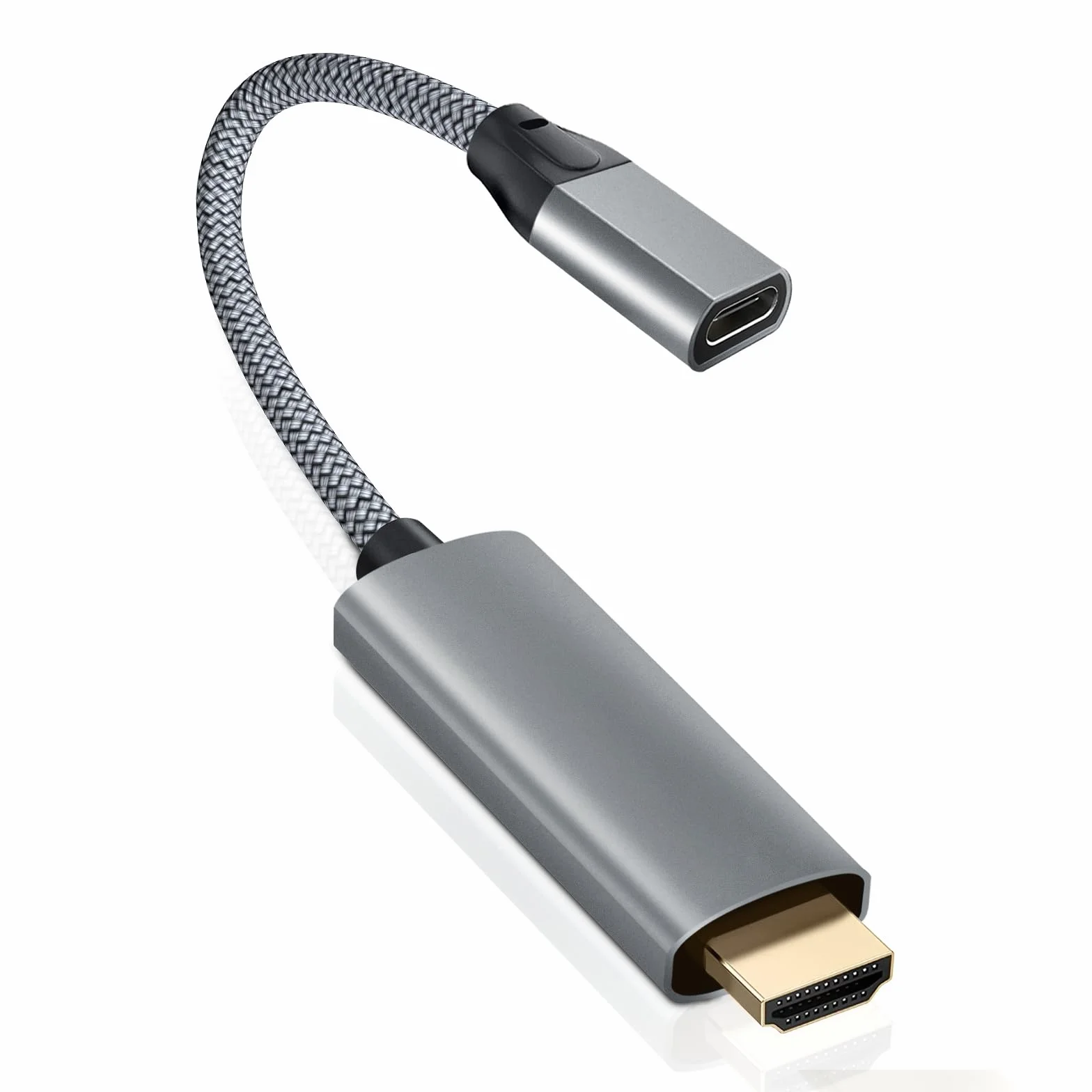 Basesailor Przejściówka USB-C na HDMI 4K 60 Hz Thunderbolt 3 Adapter do MacBook Pro