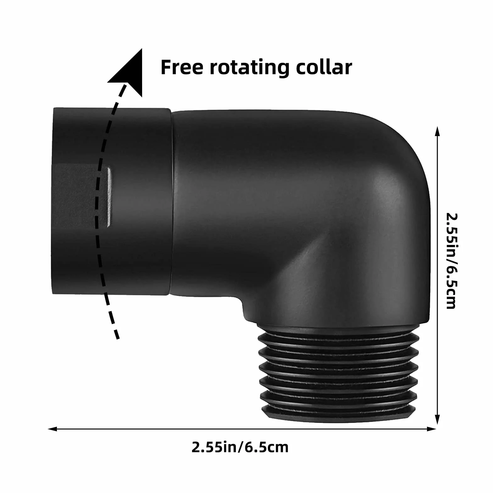 Adapter Do Słuchawki Prysznicowej 90 Stopni - Przedłużacz Ramienia Prysznicowego, Ruchomy Adapter Do Głowicy (1