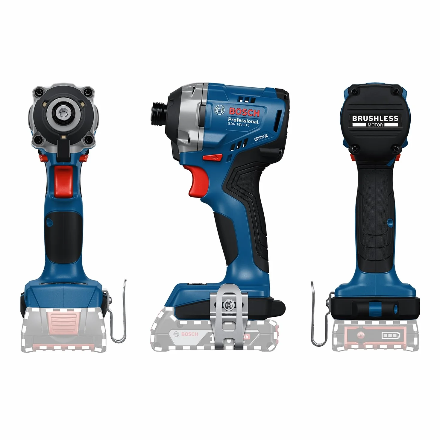 Bosch Professional 18 V firmy Bosch: akumulatorowa wkrętarka udarowa GDR 18V-215 (walizka L-BOXX)