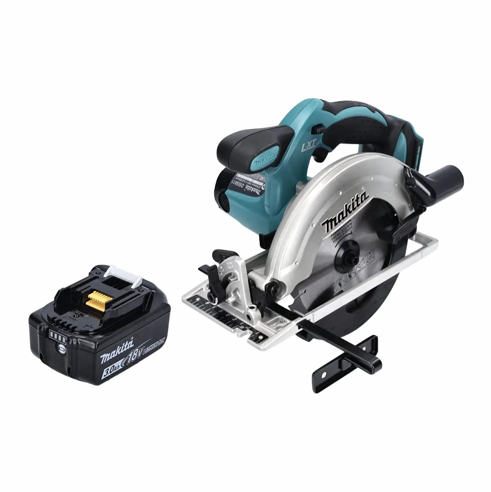 Makita DSS 611 F1 akumulatorowa ręczna piła tarczowa 18 V 165 mm + 1 x akumulator 3,0 Ah – bez ładowarki