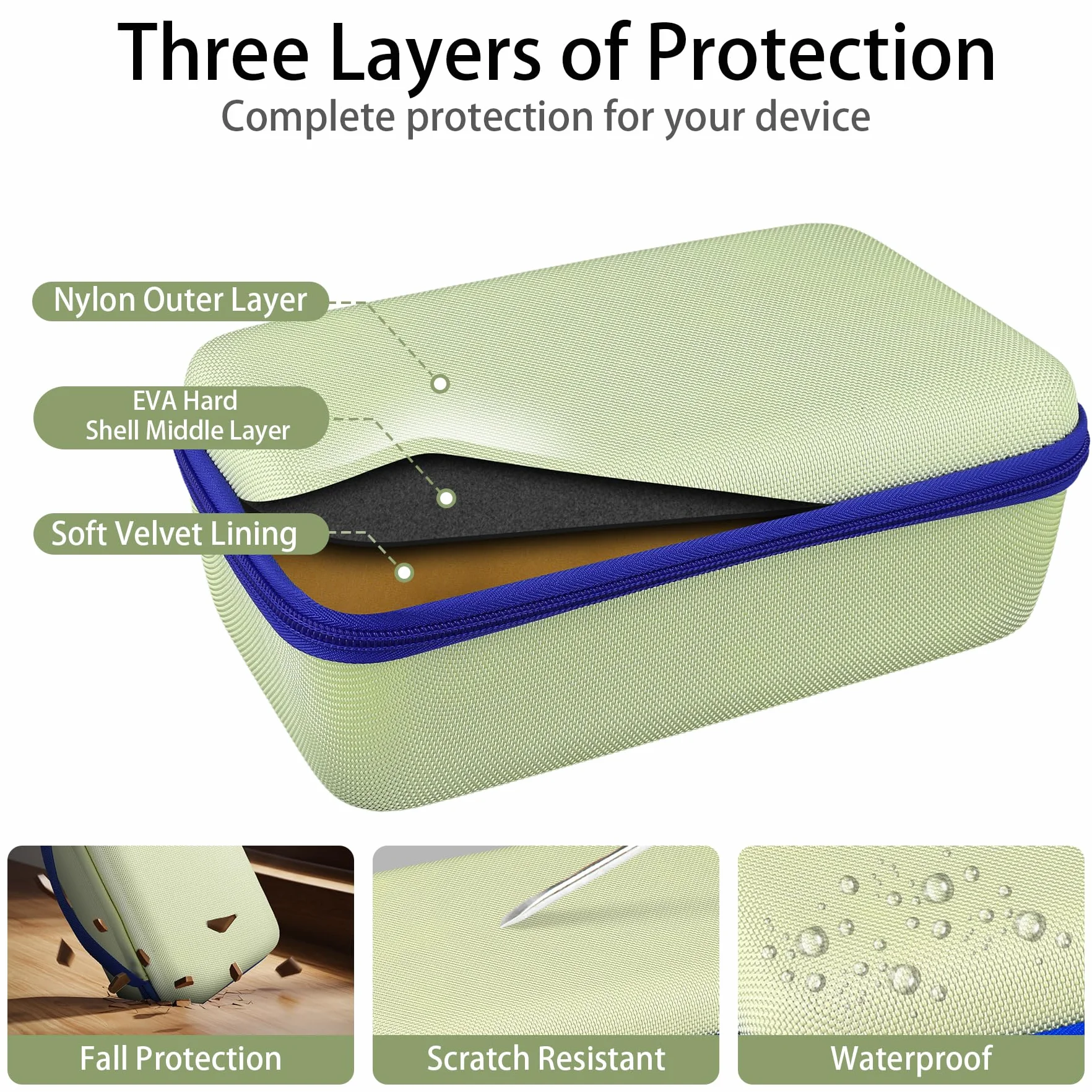 co2CREA Przechowywanie Carry Travel Hard Case dla głośnika Soundcore Boom 3i na zewnątrz, Solo Case