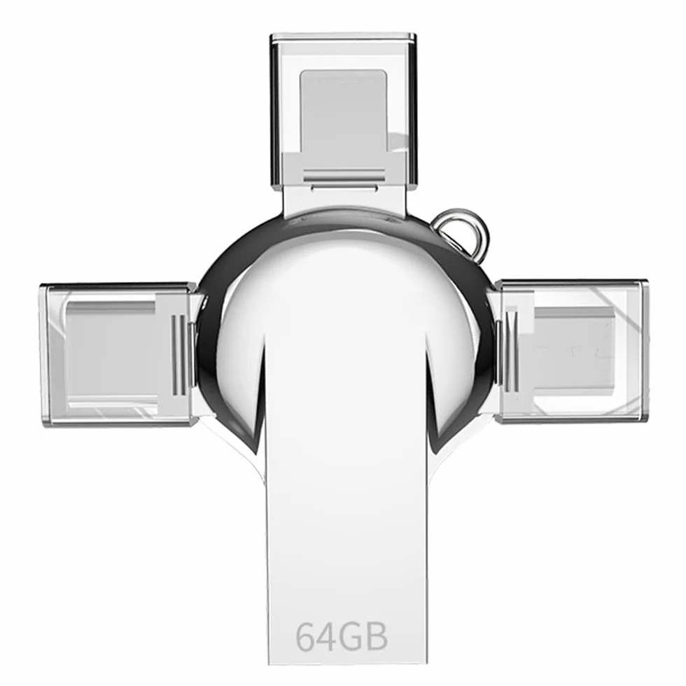 Pendrive USB 256 GB metalowy OTG do iOS Android PC pamięć flash