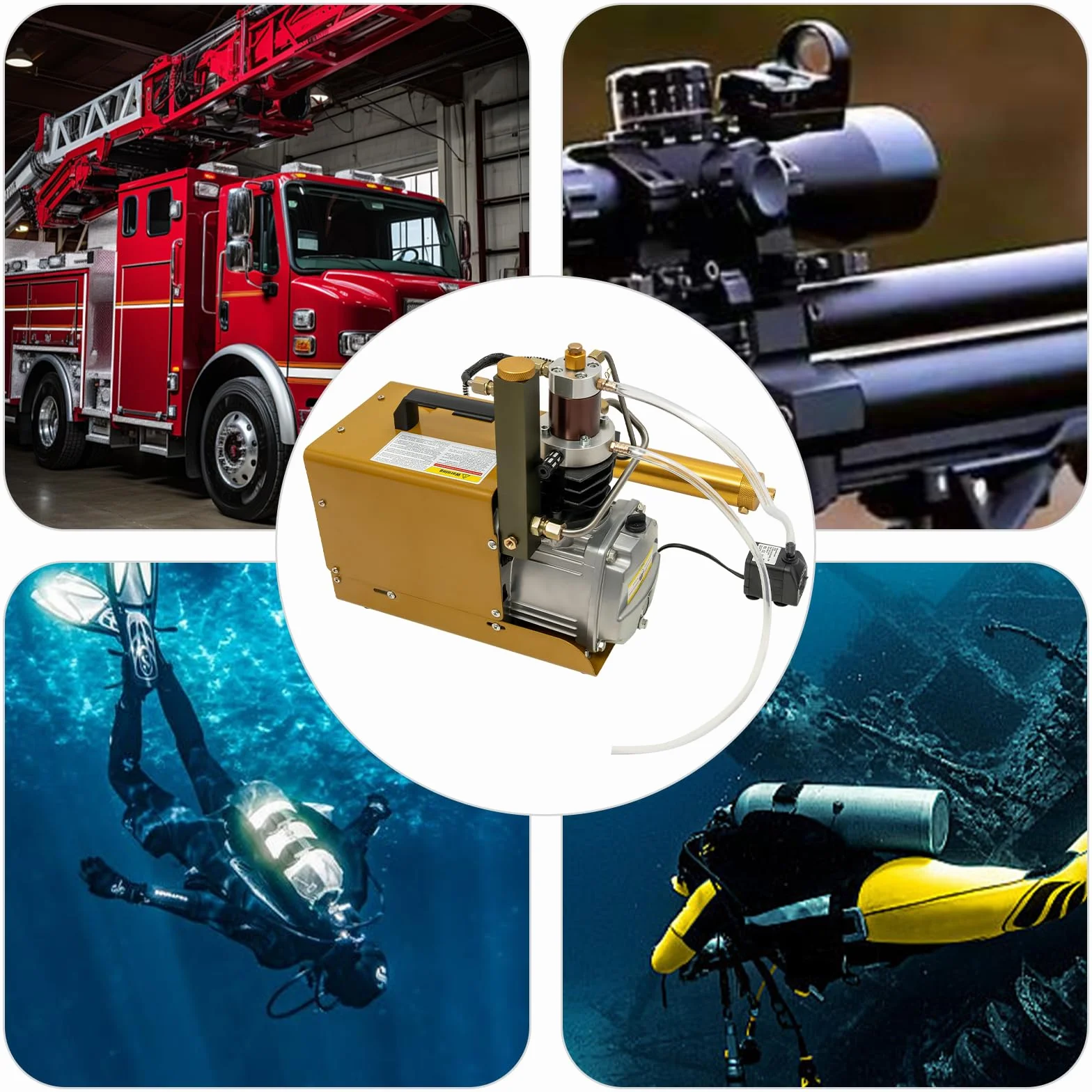 Wysokociśnieniowa pompa powietrza 1800 W, 4500 psi, kompresor 30 Mpa PCP, automatyczna sprężarka powietrza z pompą zanurzeniową, do paintballu, butli do nurkowania, pistoletów pneumatycznych i butelek