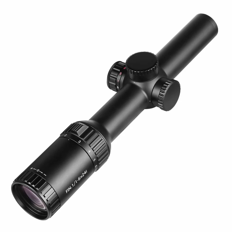 SPINA OPTICS Luneta taktyczna 1-6x24 LPVO podświetlana czerwono-zielona z mocowaniem