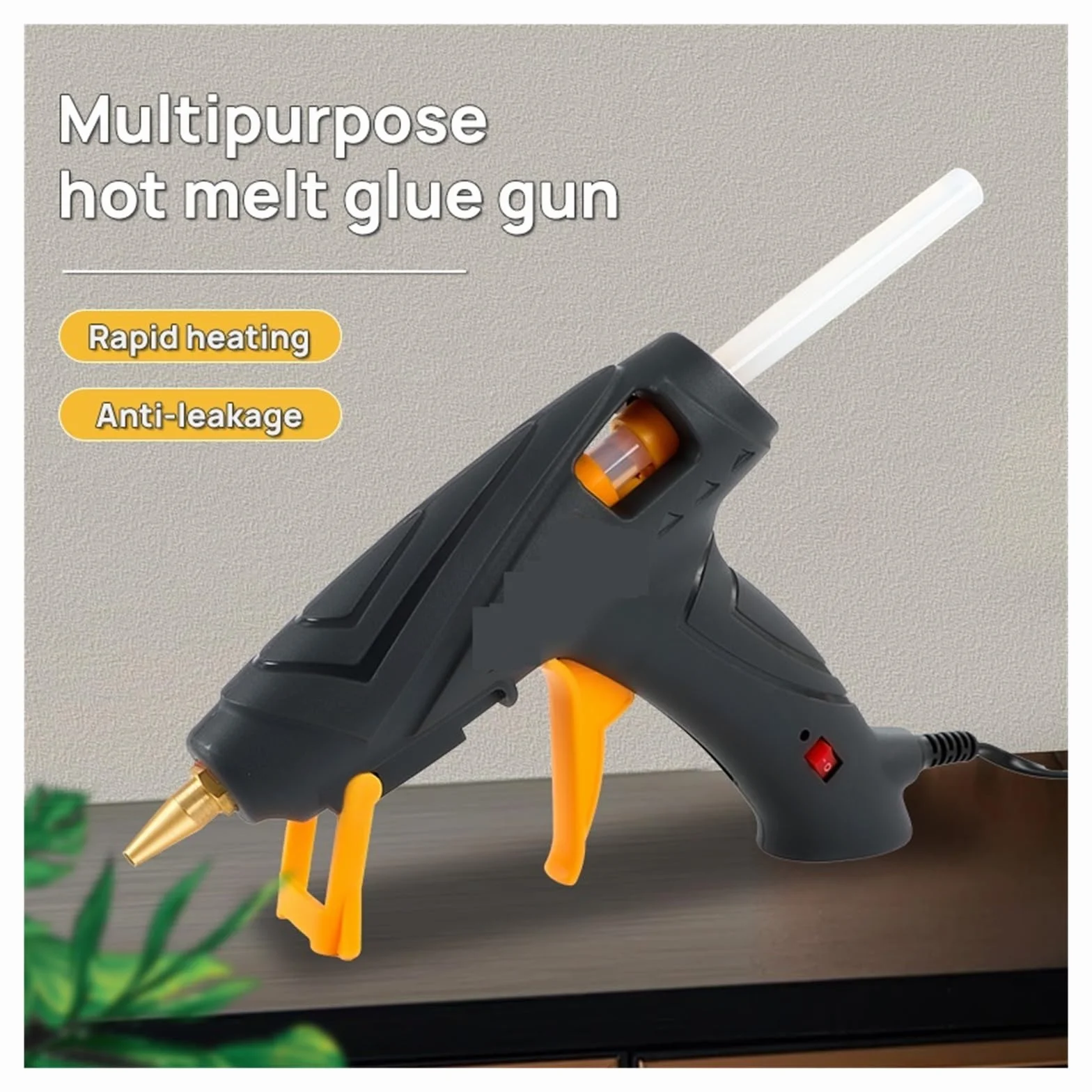 Pistolet do klejenia na gorąco, Pistolet do kleju silikonowego na gorąco 20/80 W z patyczkami 7/11 mm, miniaturowy pistolet przemysłowy, do użytku domowego, do majsterkowania(20w)
