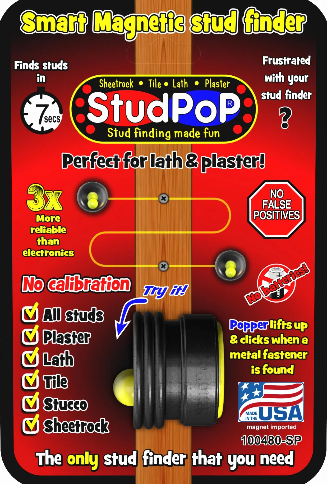Studpop Localizador de pernos magnético.