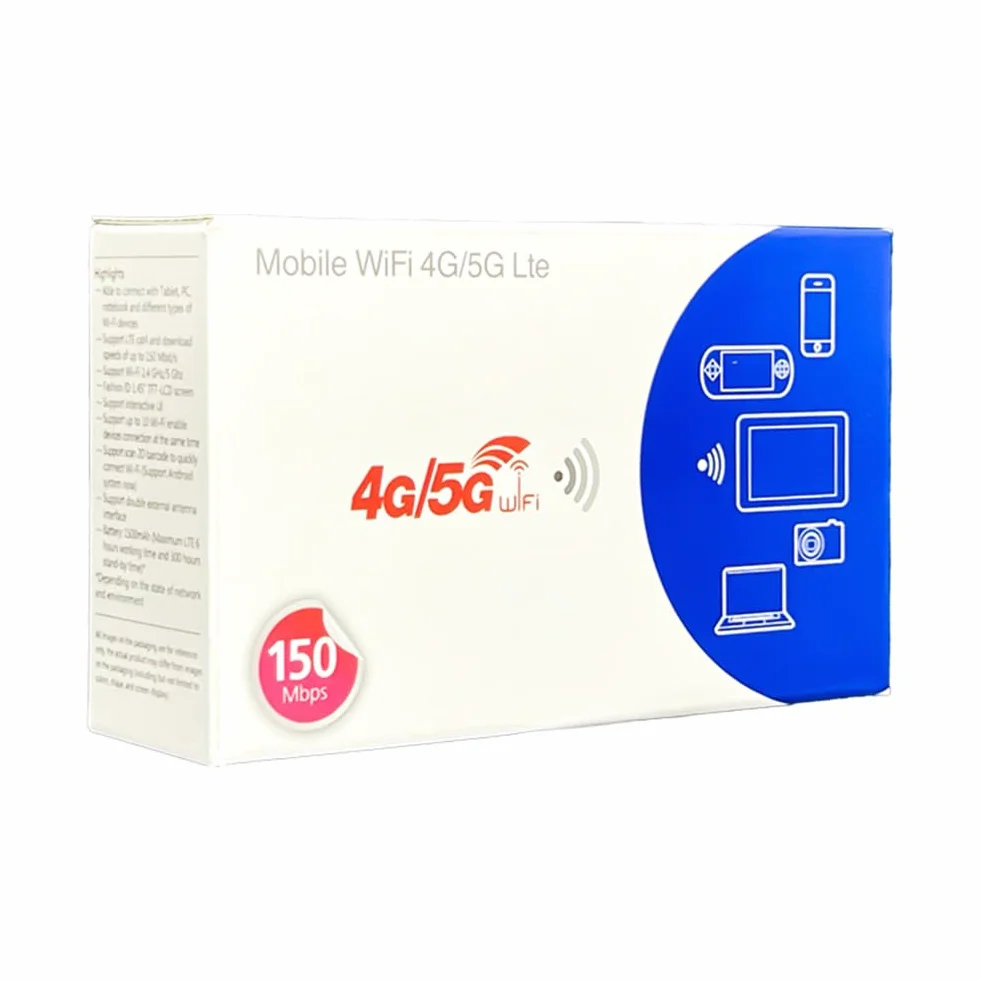 Router 4G LTE Przenośny Hotspot WiFi z gniazdami na kartę SIM