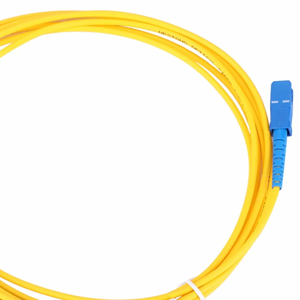 Kabel Światłowodowy SC/UPC-SC/UPC, Światłowód Przedłużający, 20 Metrów, Kompatybilny z Sieciami Optycznymi