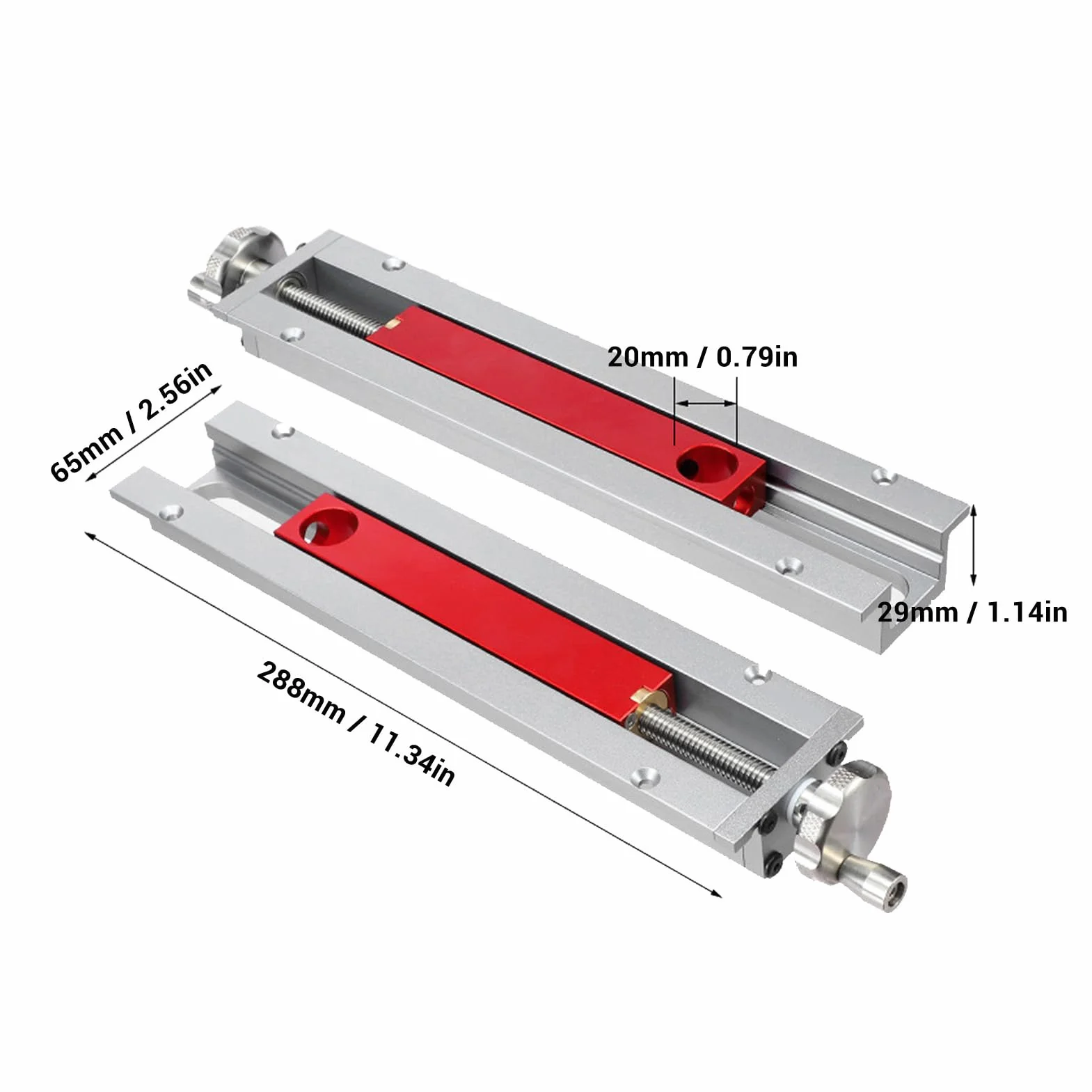 Cryfokt Imadło Stołowe do Obróbki Drewna, Imadło Stołowe ze Stopu Aluminium ze śrubą Stali Nierdzewnej, do Skoku 0-110 Mm, Wiercenia Obróbka Metali Zadania Związane