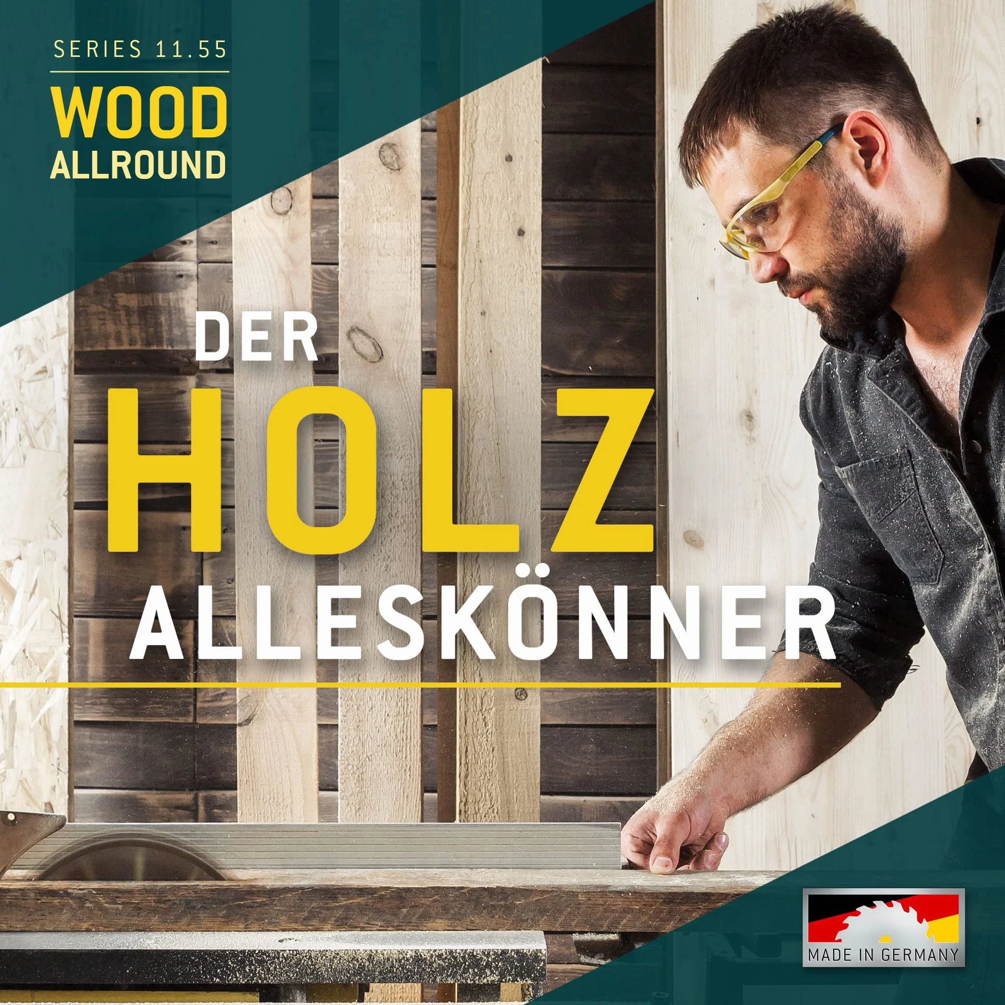 Bayerwald - Brzeszczot do piły tarczowej HM - Ø 315 x 3,2 x 30 mm - Z=48 UW - Seria 11.55 - Zęby alternatywne do przekrojów wzdłużnych i poprzecznych w drewnie/materiałach drewnopochodnych