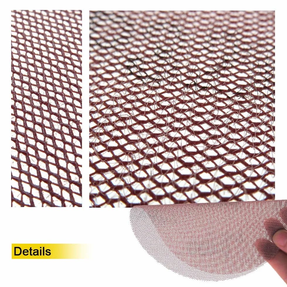 7-calowy 180 mm siatkowy materiał ścierny bezpyłowy Papier ścierny do szlifowania pętli na sucho zapobiegający blokowaniu się papieru ściernego 80 do 320 Grit (opakowanie 15), 80