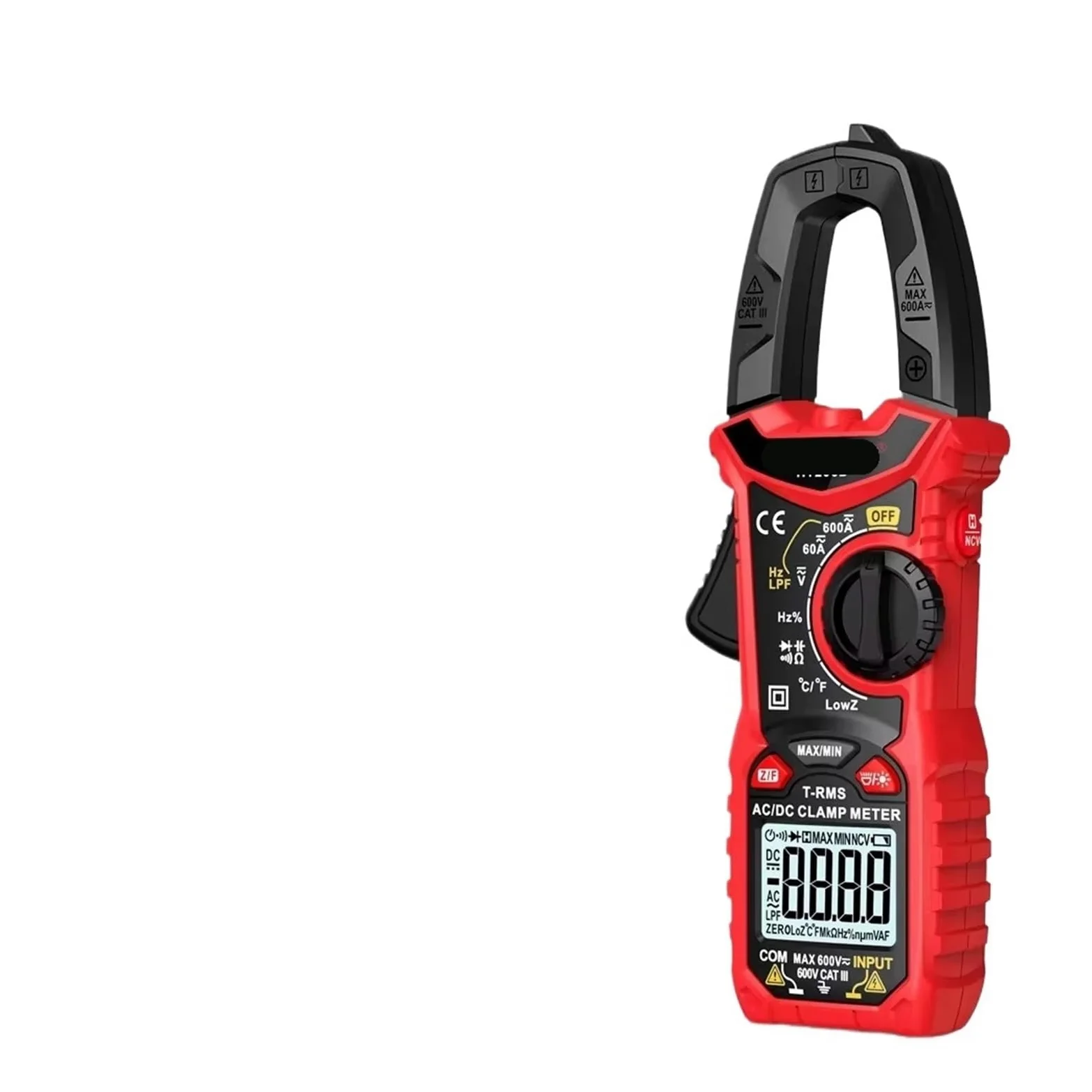 HT206A 206D AC/DC 600 A amperomierz multimetr elektryczny tester napięcia dwukolorowe podświetlenie (HT206B)