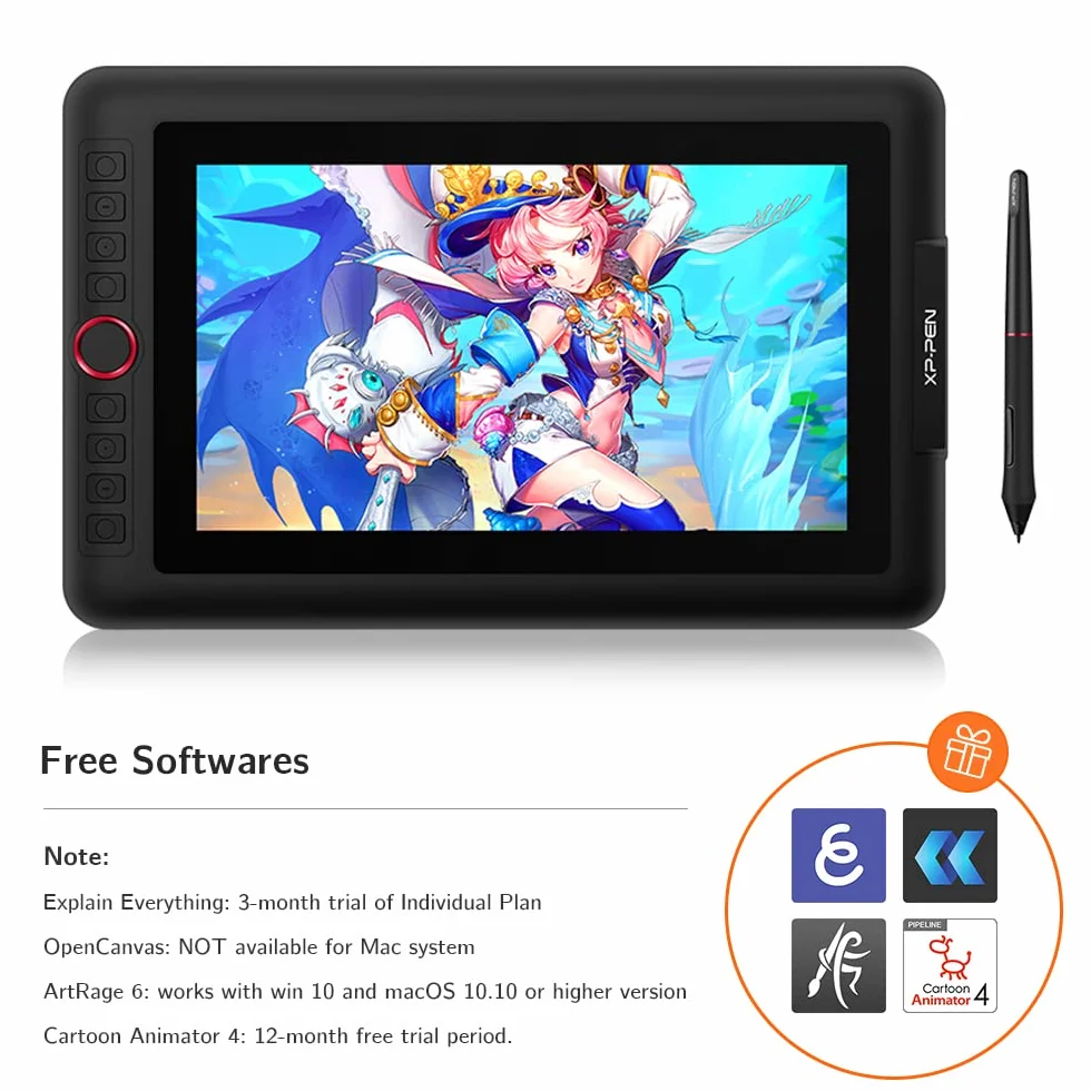 XP-Pen Artist 12 Pro 11,6-calowy tablet graficzny z wyświetlaczem