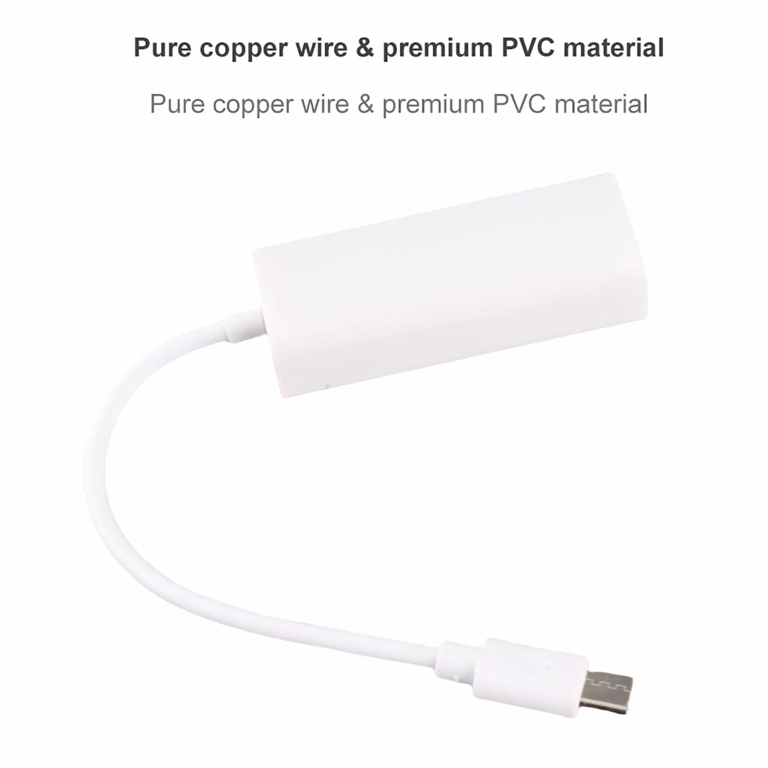 Konwerter Adaptera Sieciowego USB 3.1 Typu C na RJ45 100 Mb/S Ethernet LAN do Laptopa USB C, Plug and Play, Mały Rozmiar, Swobodnie włóż Złącze Typu C, Zaawansowany Układ