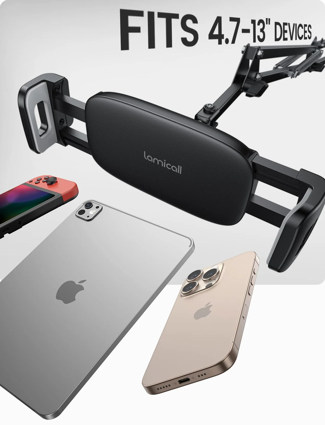Lamicall Regulowany stojak na tablet z obrotem 360° na iPad Pro Air Mini Kindle 4,7-13"