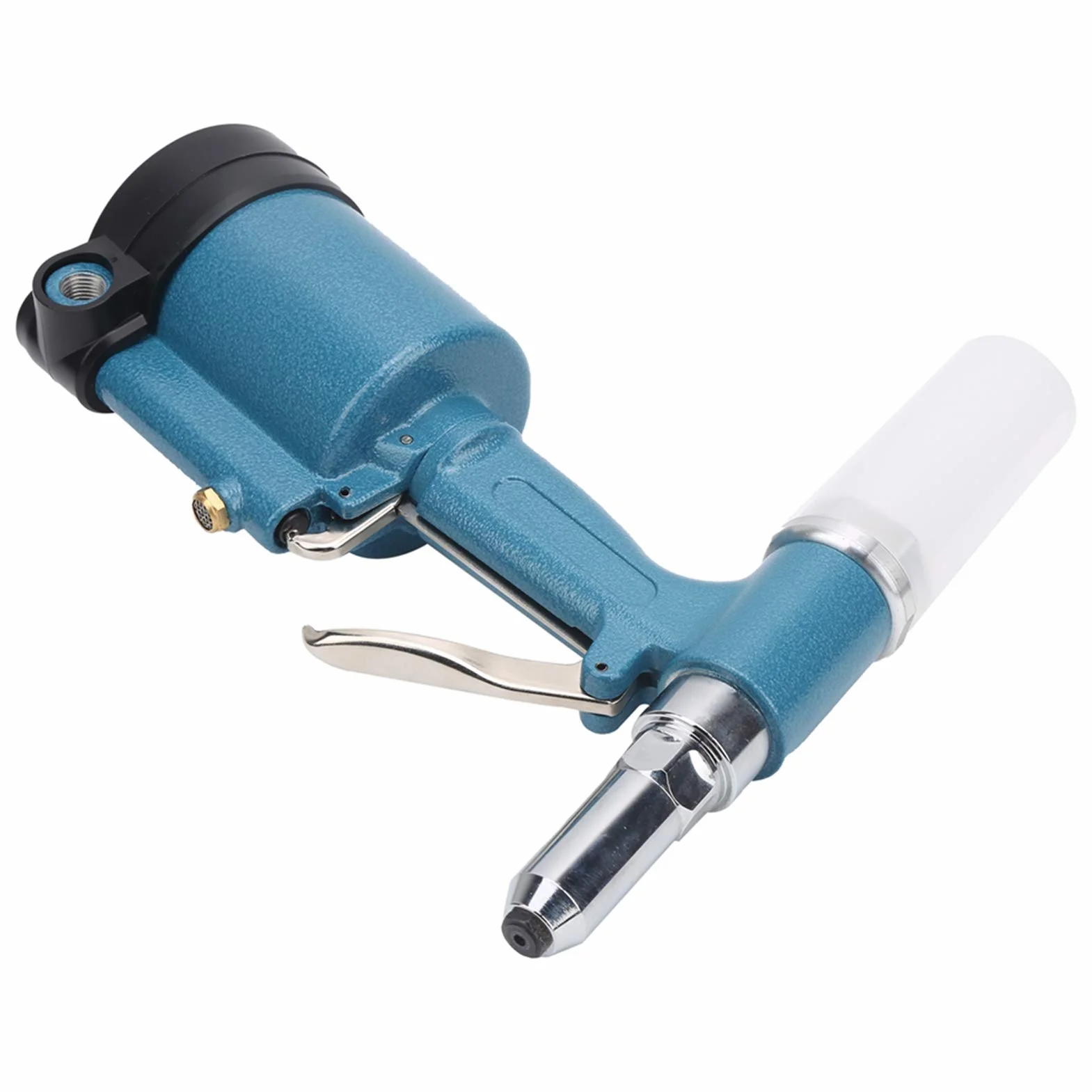 Pistolet do Nitowania Powietrznego Aluminiowy Nitownica Pneumatyczna KP 702 3-szczękowa Konstrukcja Hydrauliczna Skok 18 Mm 0,5 do 0,7 MPA dla Stalowych Nitów Aluminiowych Przemysłowy (Styl