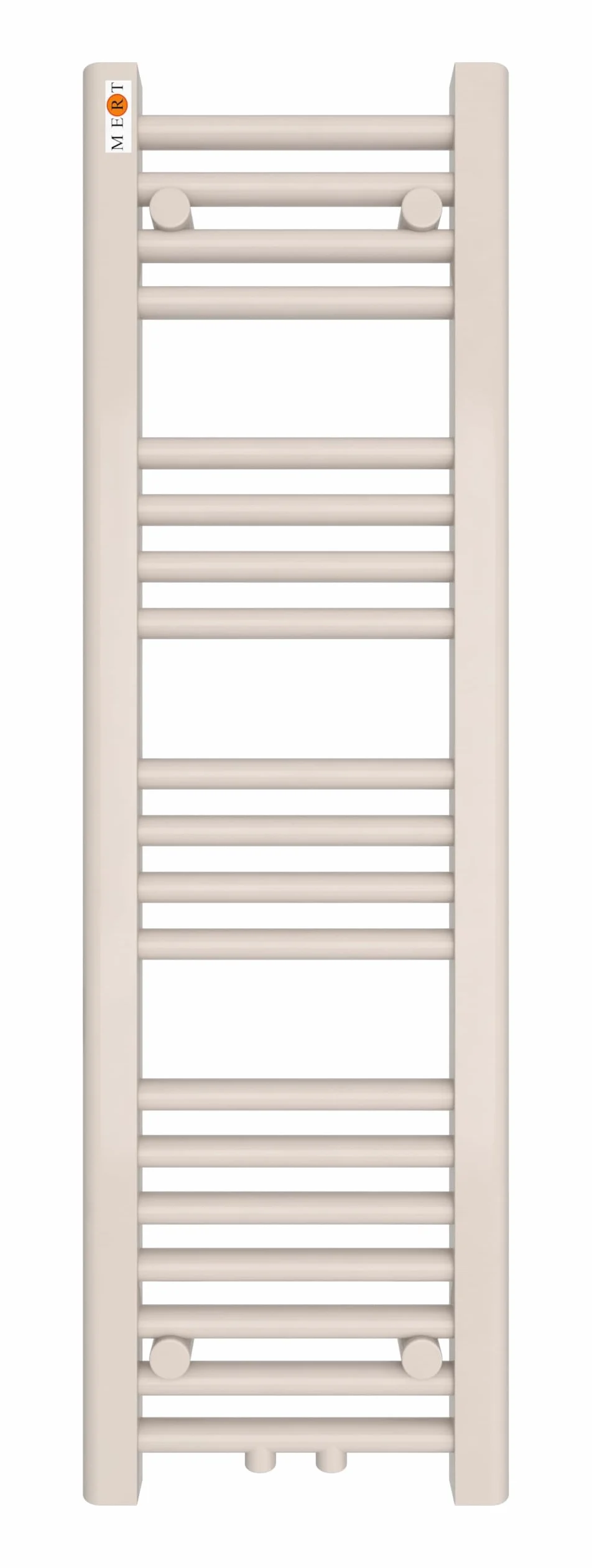Mert Ogrzewanie elektryczne lub ciepłej wody 1/2 cala, grzejnik łazienkowy, 1000 x 300, przyłącze środkowe, 50 mm, biały, wieszak na ręczniki, do montażu na ścianie