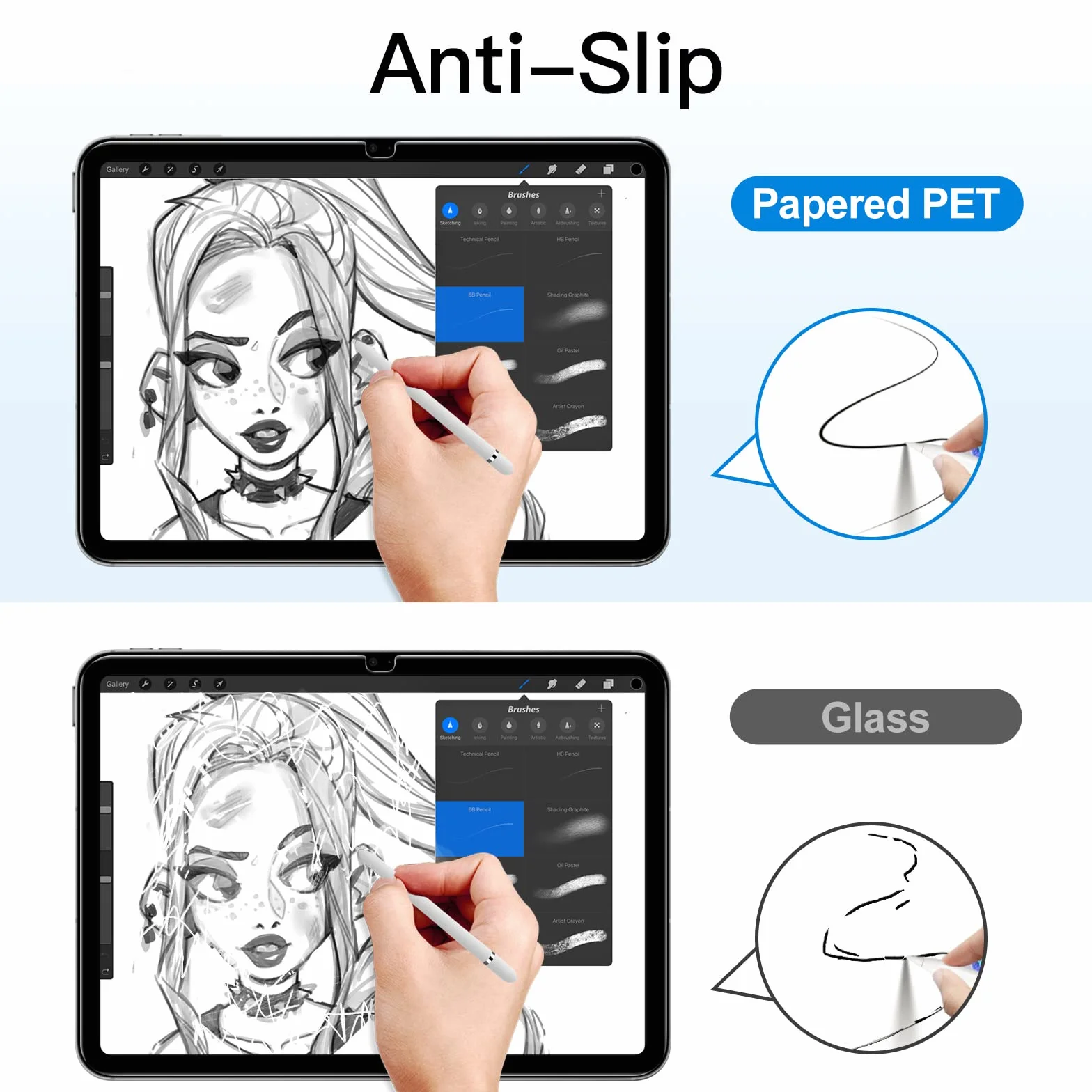 JETech Papierowa Ochraniacz Ekranu dla iPad (A16) 11./10. Generacja (2025/2022), Przeciwodblaskowy, Matowa Folii PET