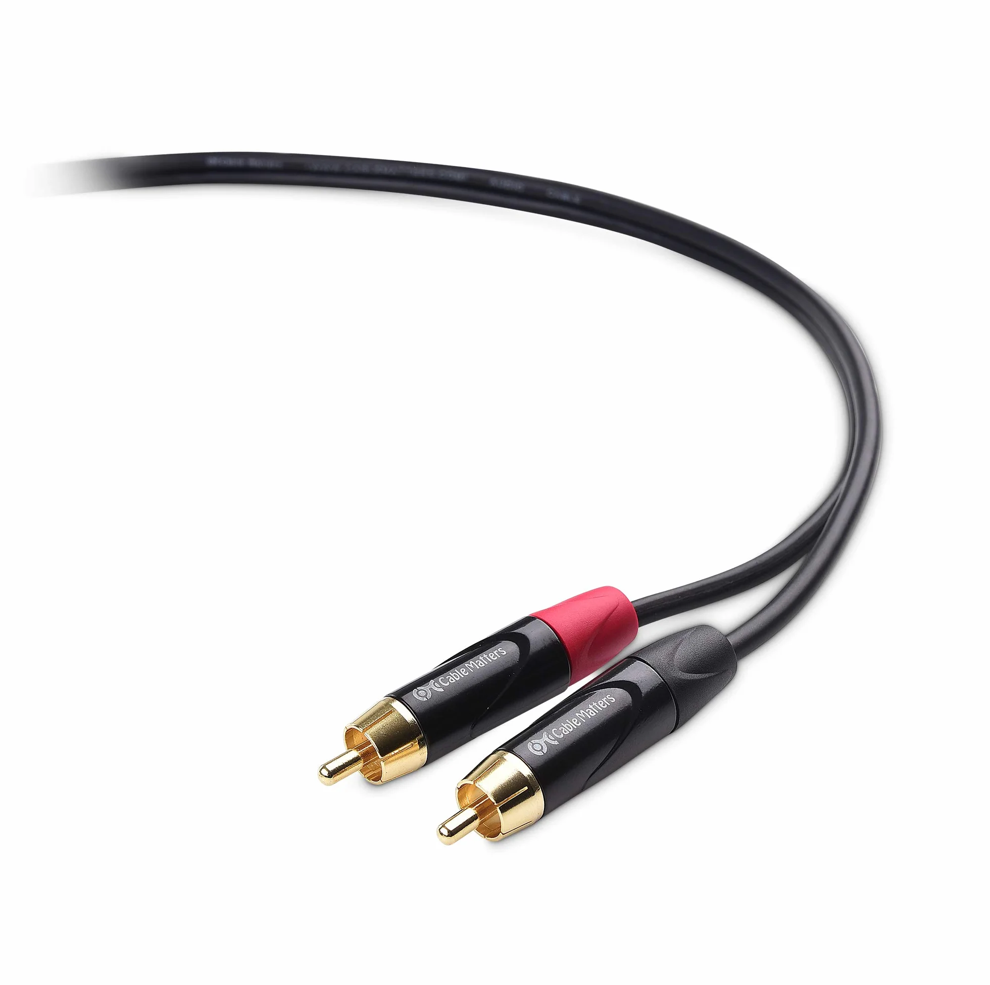 Cable Matters Asymetryczny kabel cinch na XLR 1,8 m podwójny XLR na RCA