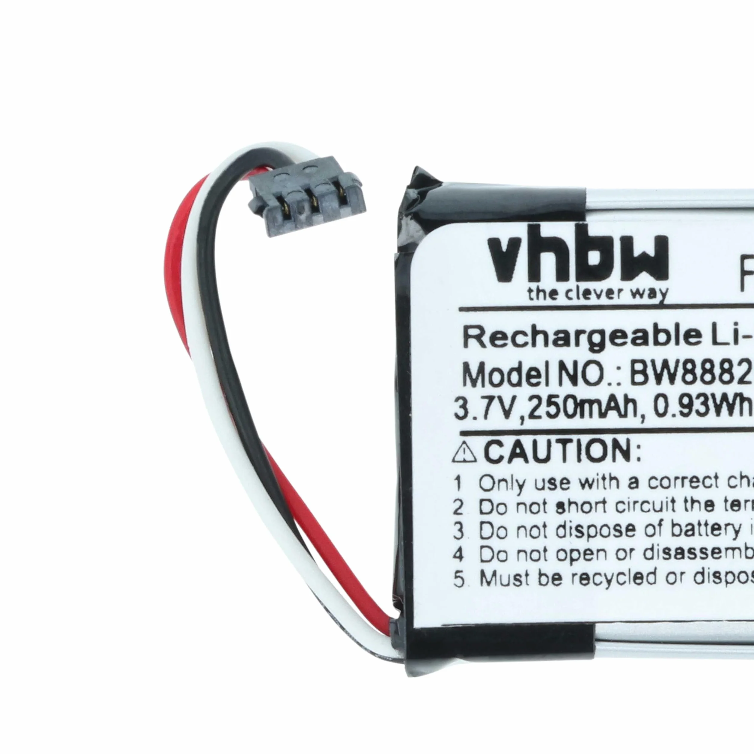 vhbw Bateria zamienna do kamery Garmin 361-00103-00 250 mAh 3,7 V litowo-polimerowa