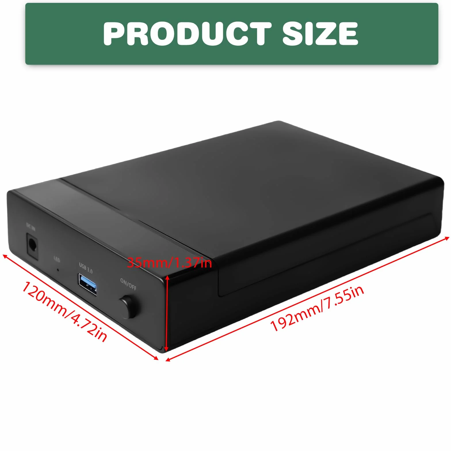 Stacja dokująca do dysków twardych SATA HDD/SSD 2,5/3,5 cala USB 3.0 UASP 5 Gbps