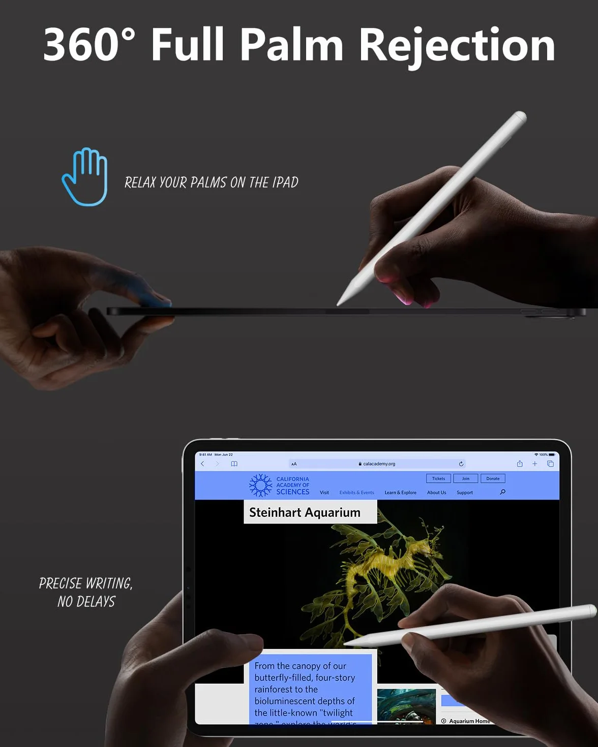 iPencil Pro do iPada 2018-2024, rysik z szybkim ładowaniem, czułość na pochylenie, Pro M4/Air M2