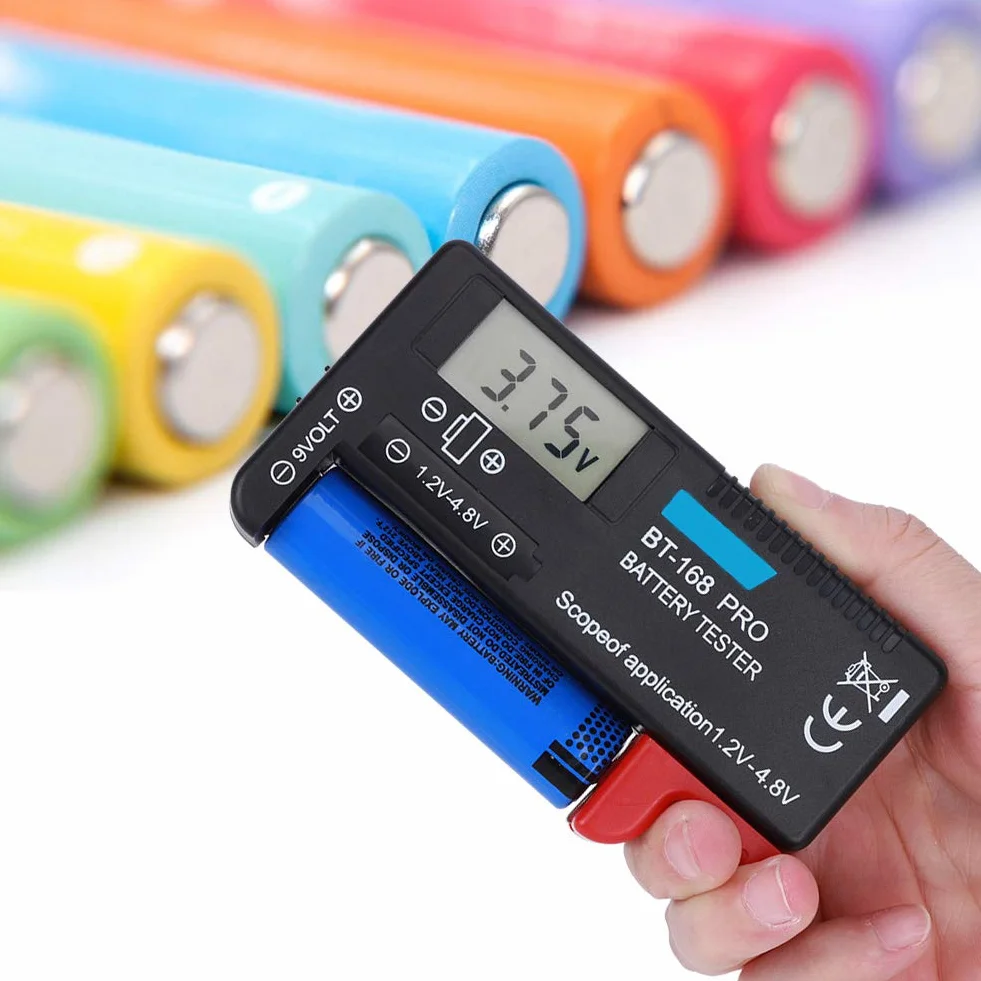 BT?168PRO Digital LCD Battery Tester 1.2V?4.8V Universal Battery Checker for Button Cell