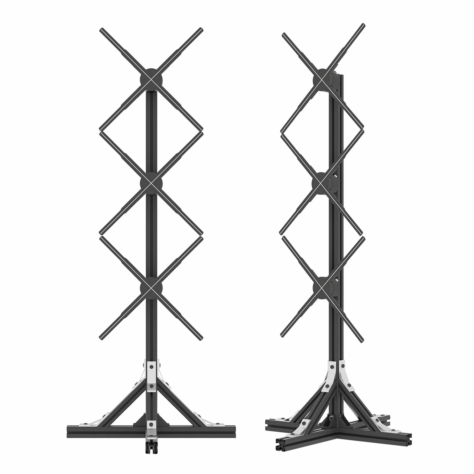 Splicing 3D Hologram Fan LED Floor Stand Video High Resolution Holographic Projector Big Size Display For Business Store Signs, Bar, Party dla firm, sklepów, barów, imprez Halloween