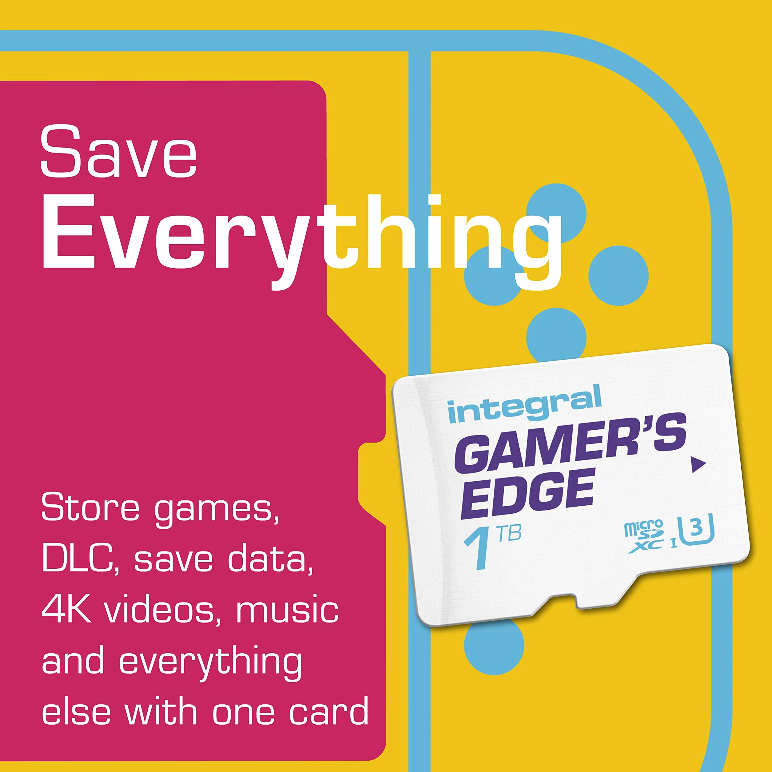 Integral 1TB Gamer's Edge Micro SD Card do Nintendo Switch