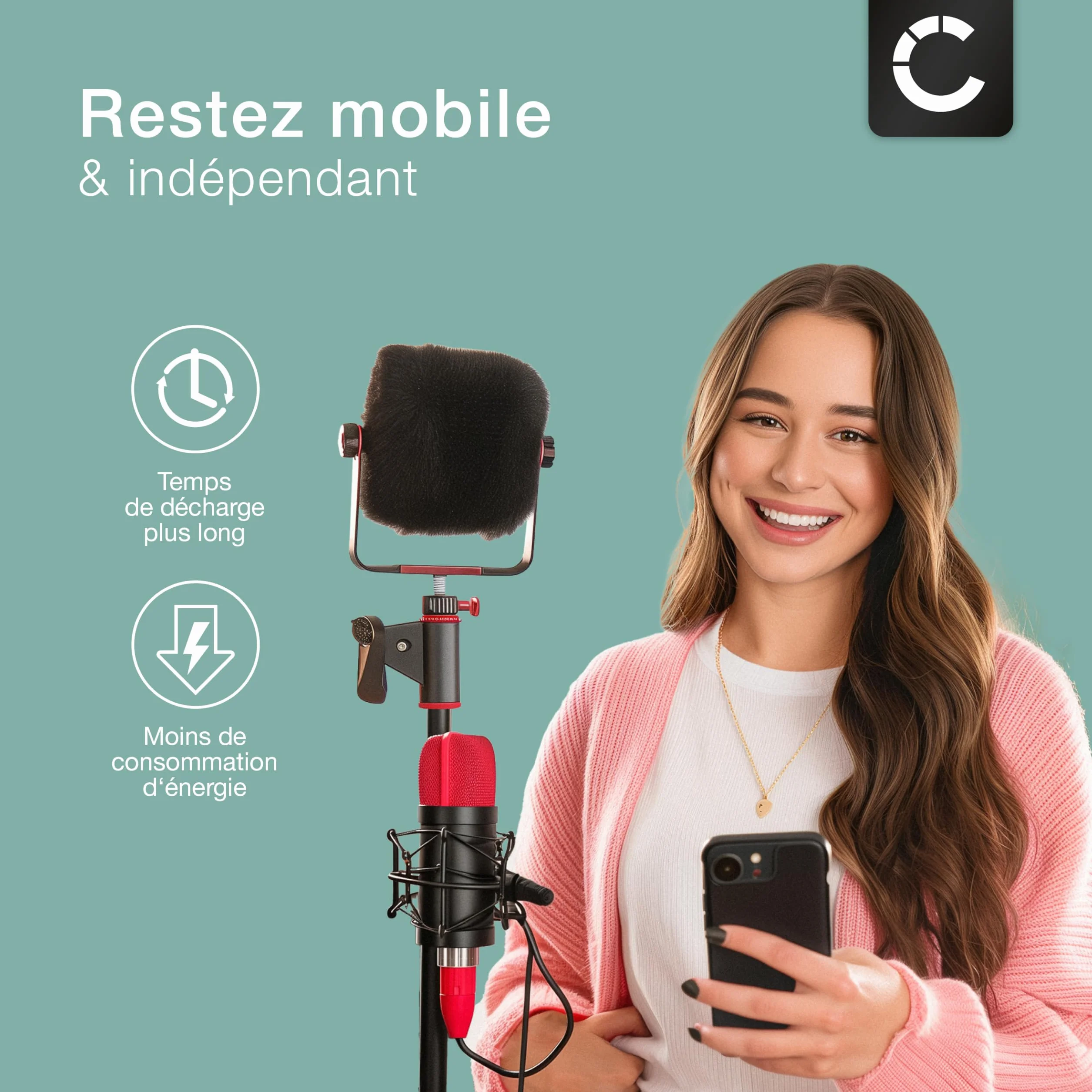 CELLONIC, Bateria słuchawkowa kompatybilna z Rode Wireless GO II (380mAh, 3.8V) Bateria zamienna NTA552331