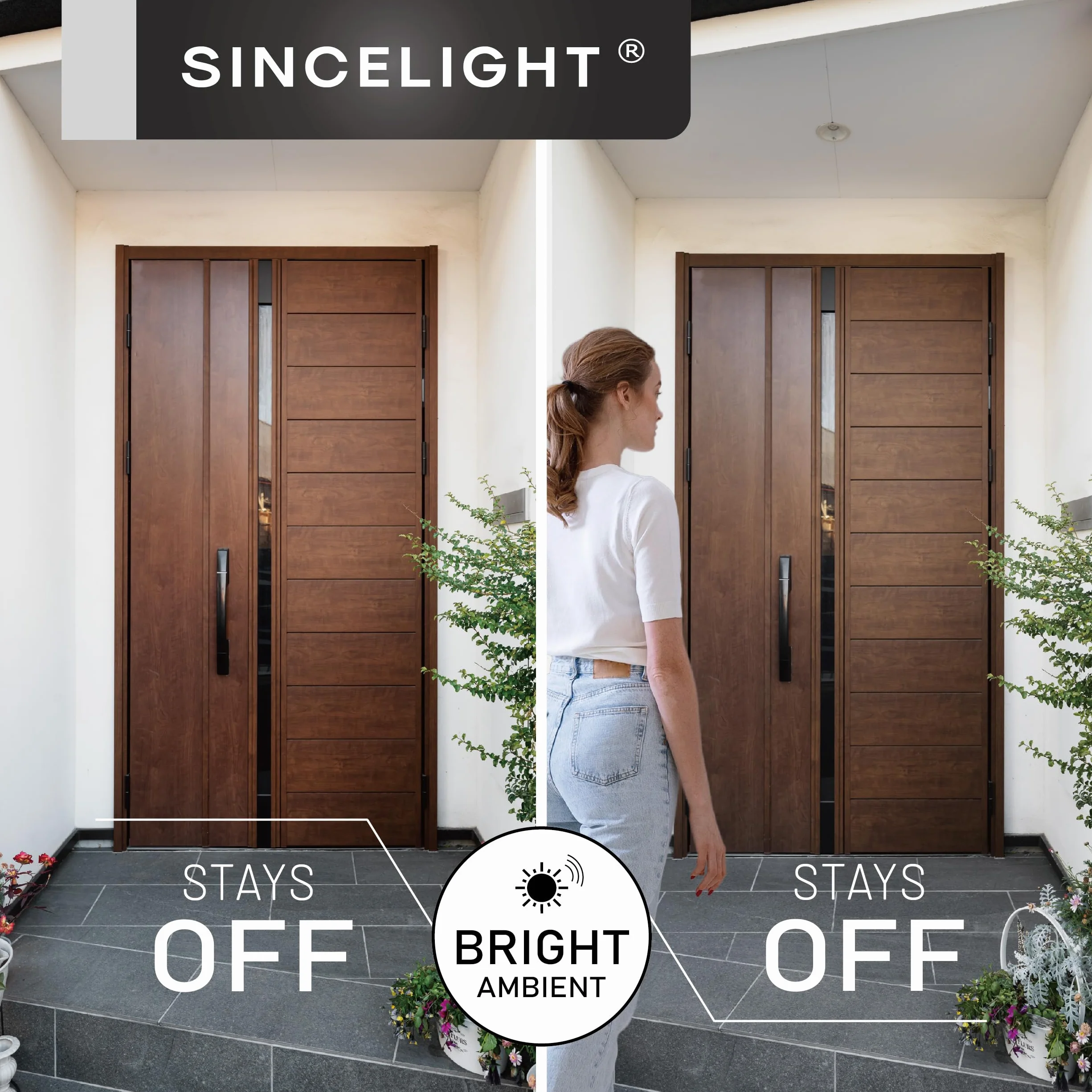 SINCELIGHT PIR Czujnik Ruchu LED Oprawa Wbudowana, 12W Wpuszczane Reflektory Sufitowe na otwory Φ75mm, Automatyczne WŁĄCZ./WYŁĄCZ., Aktywacja Ruchem, 4000K Neutralna Biel, 1 szt.