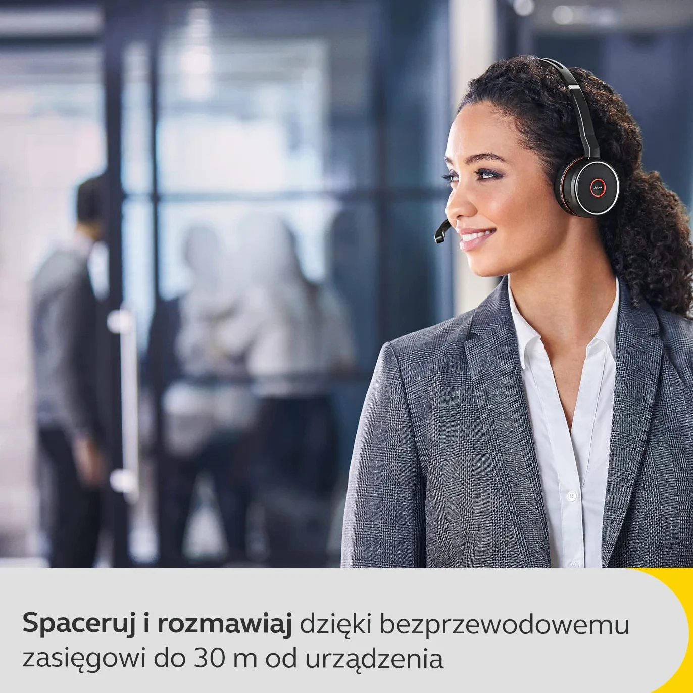 Jabra Evolve 75 SE bezprzewodowy zestaw słuchawkowy Bluetooth stereo, aktywna redukcja szumów, czarny