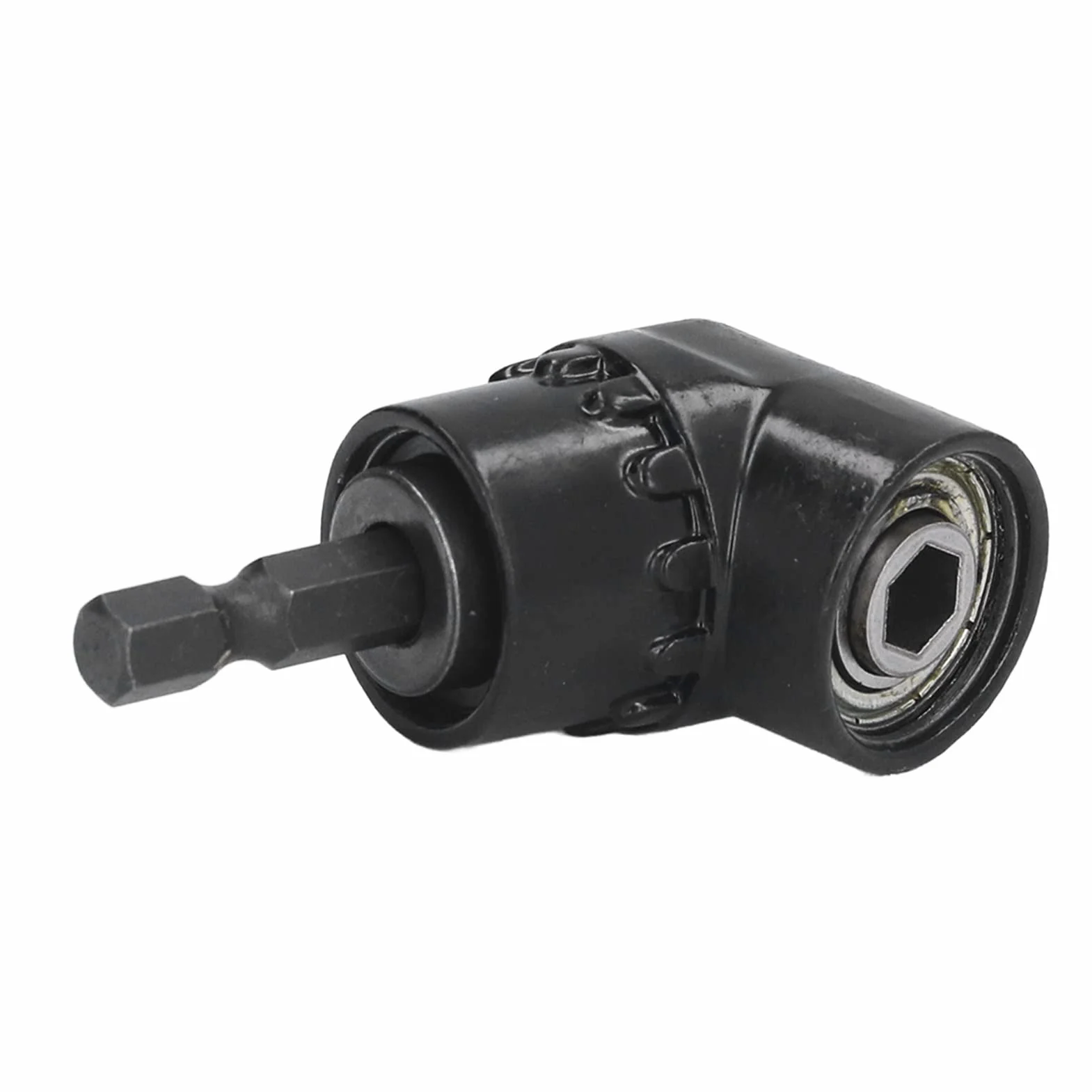 Adapter Wiertarski Kątowy ze Stali Chromowo-Wanadowej, Uchwyt Sześciokątny 1/4 Cala, do Wierteł Magnetycznych
