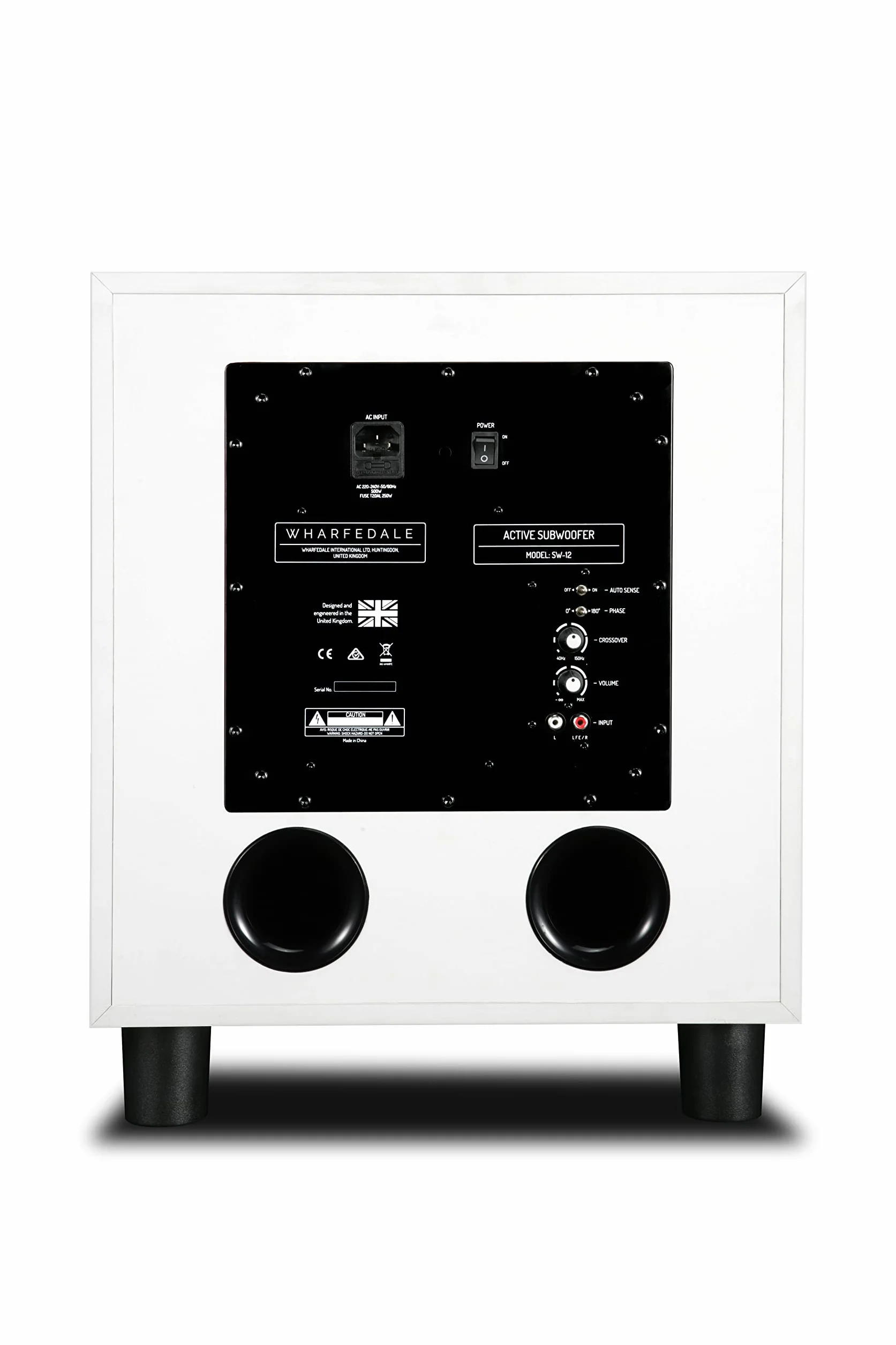 Wharfedale Subwoofer Attivo Bass Reflex 30 cm 300W Biały