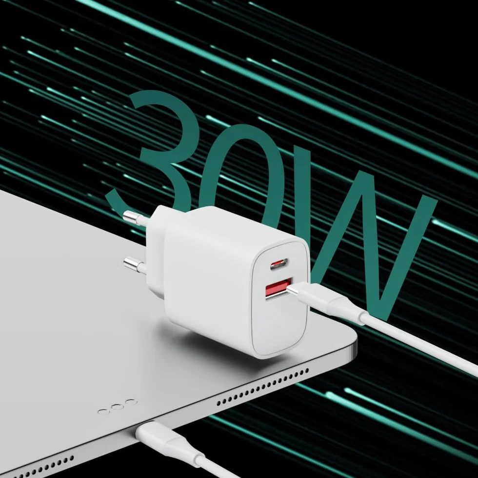 Ładowarka USB C 30W PD 3.0 Szybka do iPhone 17/16 Pro/16 Pro Max/15/14/13/12/11 iPad Samsung