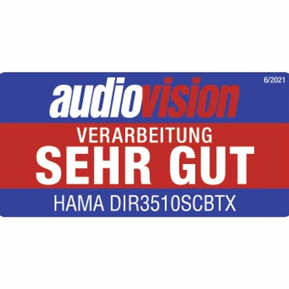 Hama Radio cyfrowe i internetowe FM DAB DAB+ Bluetooth 40W stereo alarm czarny