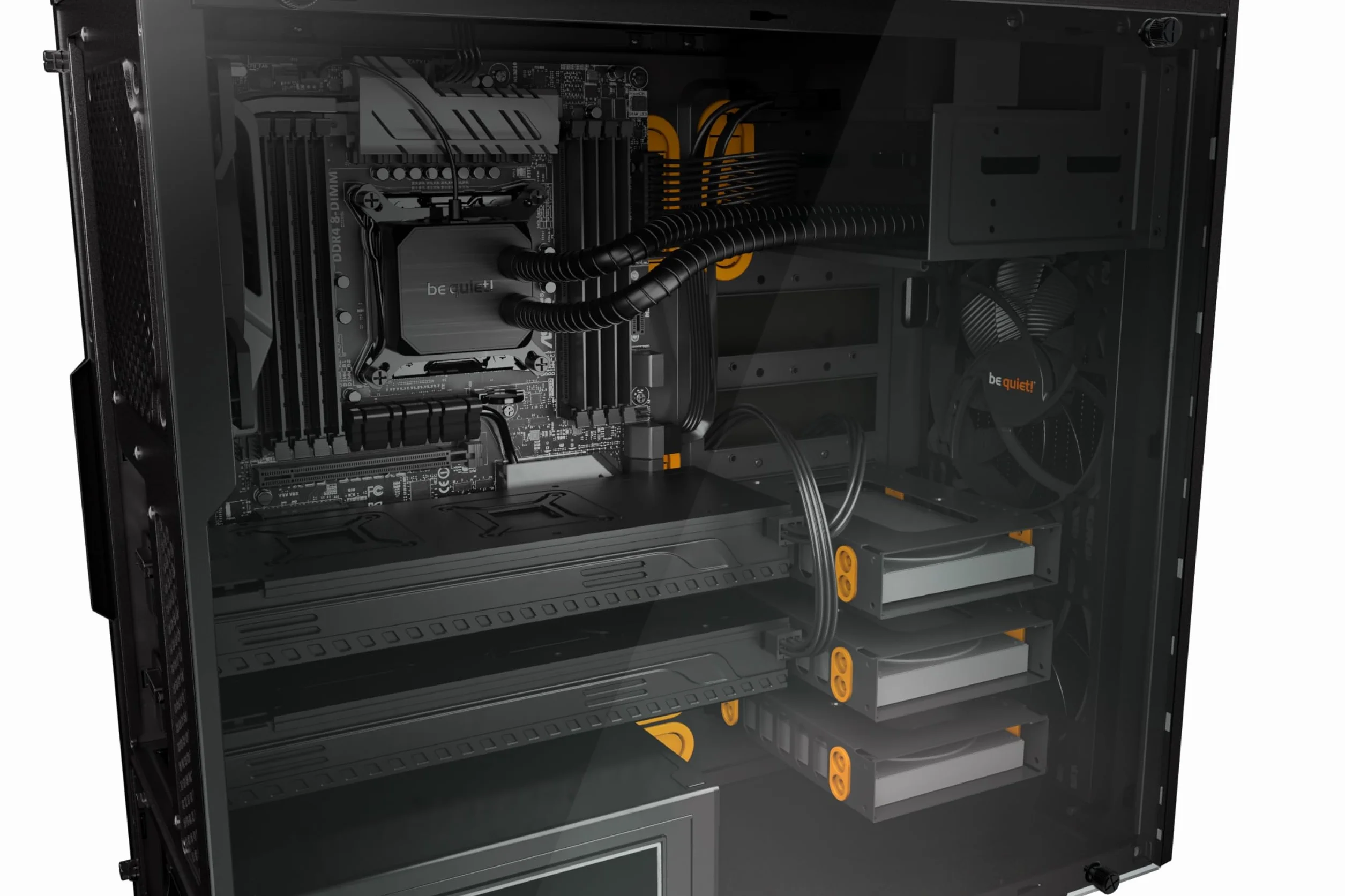 BeQuiet Pure Base 600 Window PC Case Orange