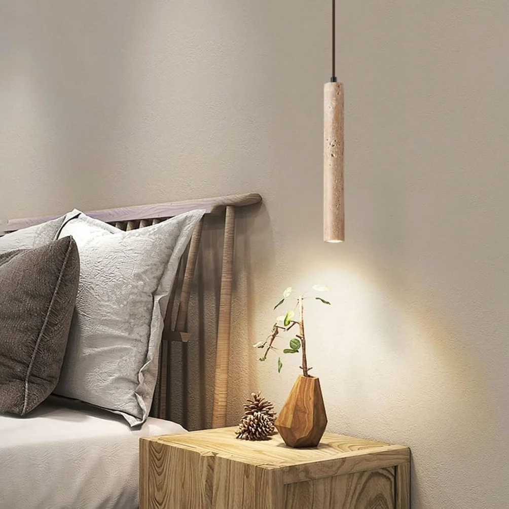 Światło Zawieszone W Stylu Retro Żółta Kamienna Lampa Wisząca Światło Zawieszone W Stylu Wabi Sabi Oświetlenie Dekoracyjne Regulowane Światło Zawieszone Do Sypialni Korytarz Bar(2 pack)