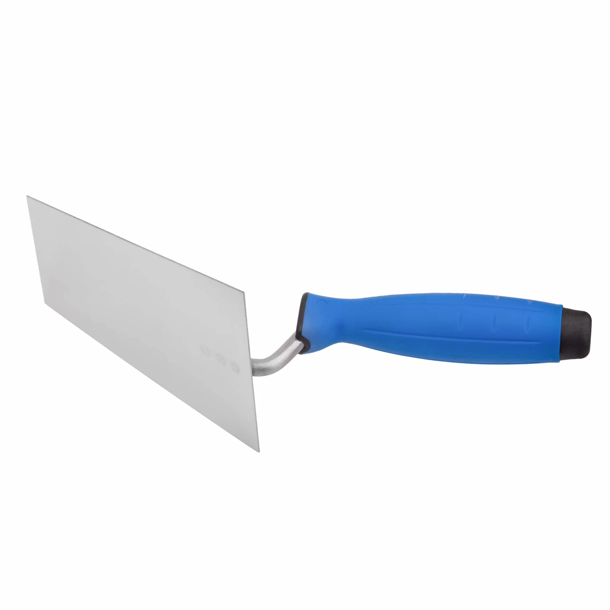 Mivos Kielnia trapezowa ze stali nierdzewnej 140 x 70 mm – nierdzewna kielnia murarska 140 mm z gumowym uchwytem – kielnia tynkarska do prac murarskich – paca wygładzająca trapezowa, wyprodukowana w