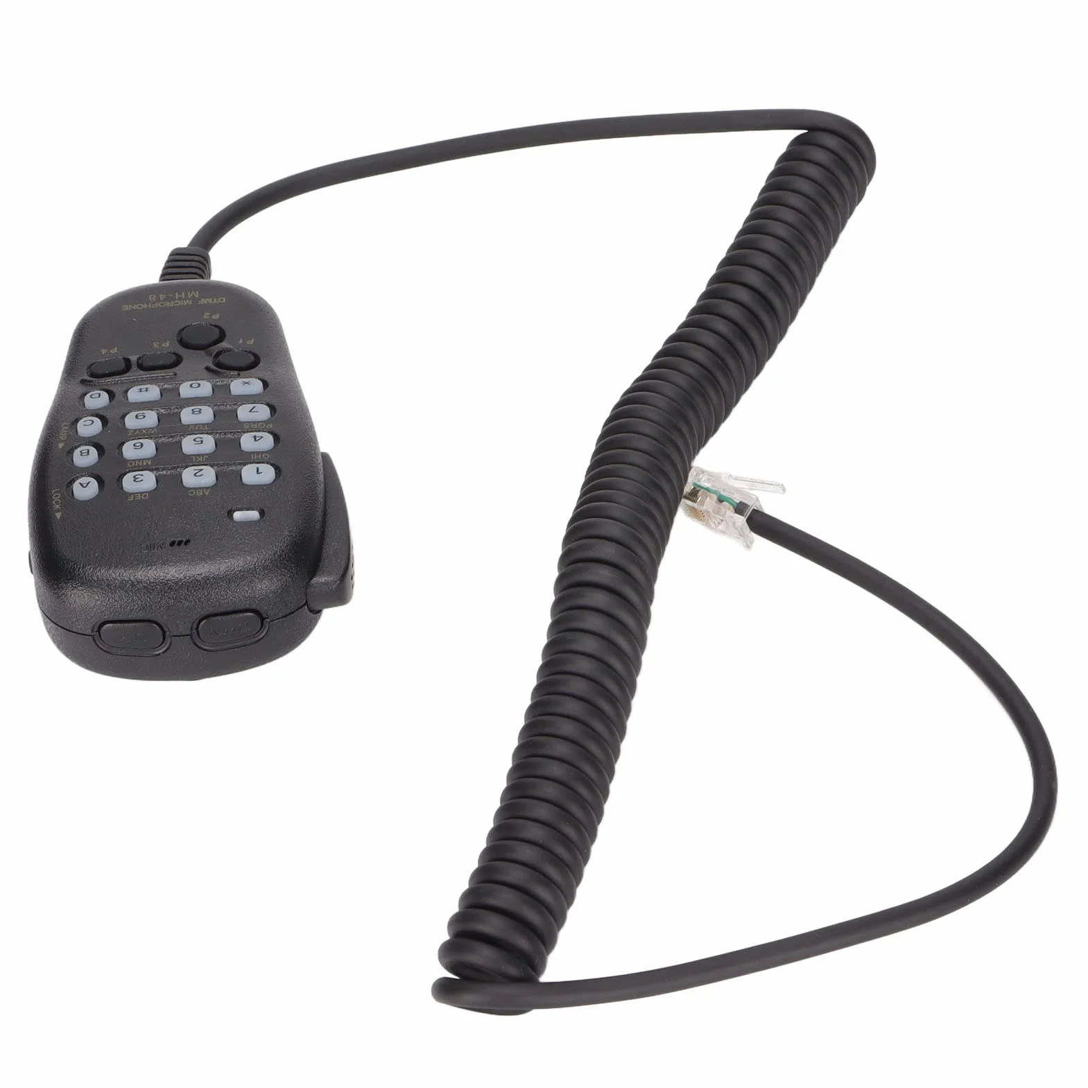 Mikrofon Naramienny do Radia YAESU, Ręczny Mikrofonogłośnik z Przyciskiem, Kompatybilny dla YAESU MH‑48 MH‑48A6J FT‑8800R FT‑8900R FT‑7900R FT-1807 Radiotelefonami