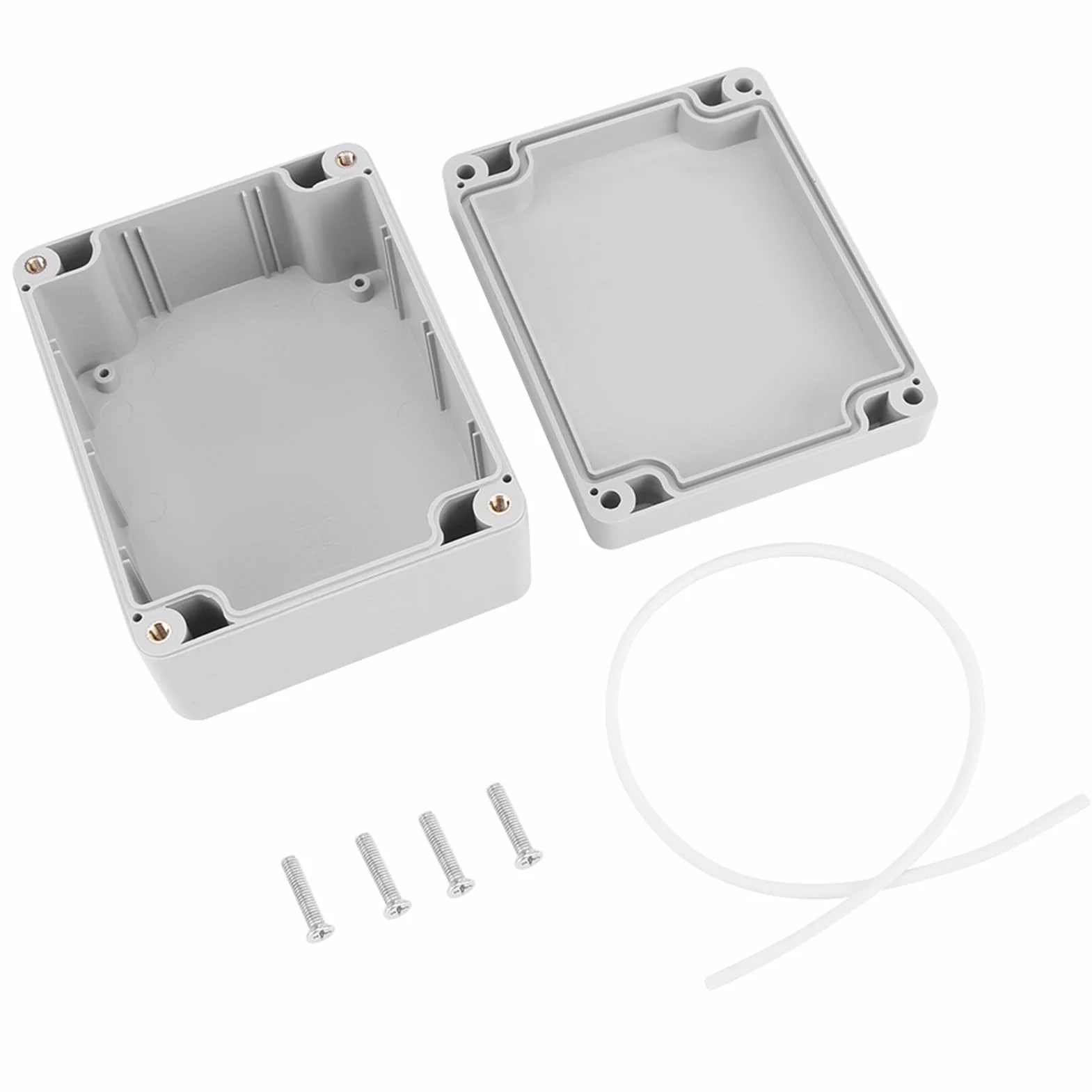 Wodoodporna Skrzynka Przyłączeniowa ABS IP65 115x90x55mm Pyłoszczelna Obudowa Elektryczna do Instalacji Ogrodzeniowych Ogrodowych Elektrycznych