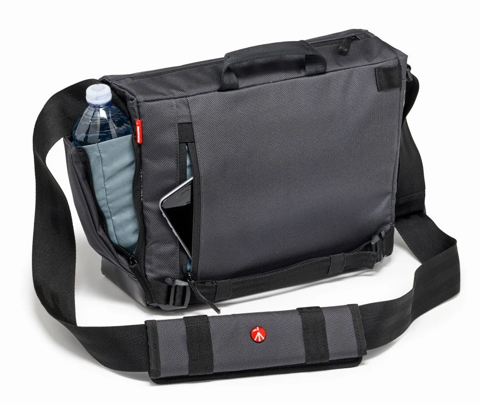 Manfrotto Manhattan Messenger Speedy 10 torba na aparat, wielofunkcyjna, do przenoszenia aparatu i akcesoriów, z wodoodpornego materiału, torba fotograficzna z kieszenią na komputer i tablet, z