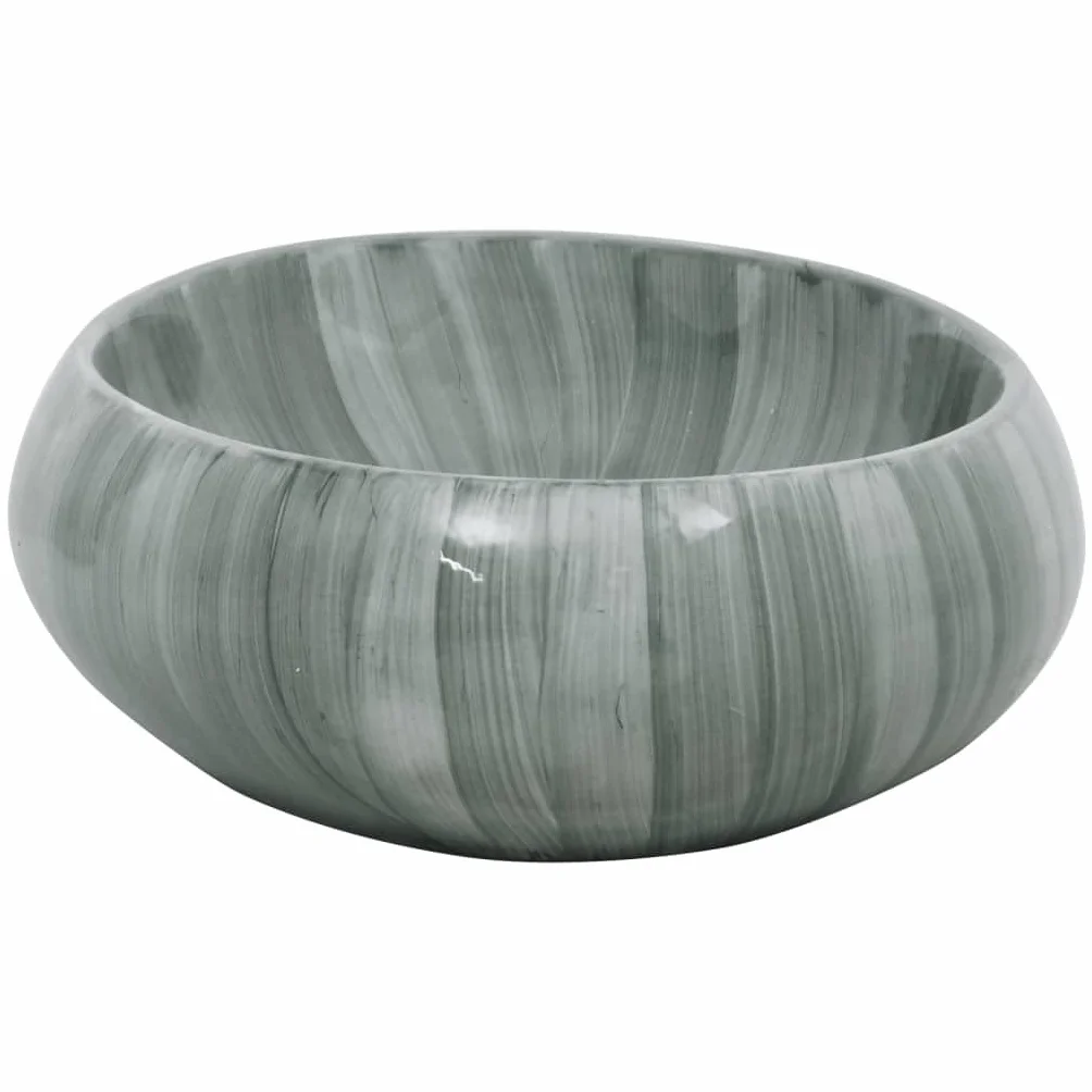 vidaXL Umywalka nablatowa, zielona, owalna, 59x40x15 cm, ceramiczna, umywalka, umywalki, zlew nablatowy, umywalka łazienkowa, zlew do łazienki
