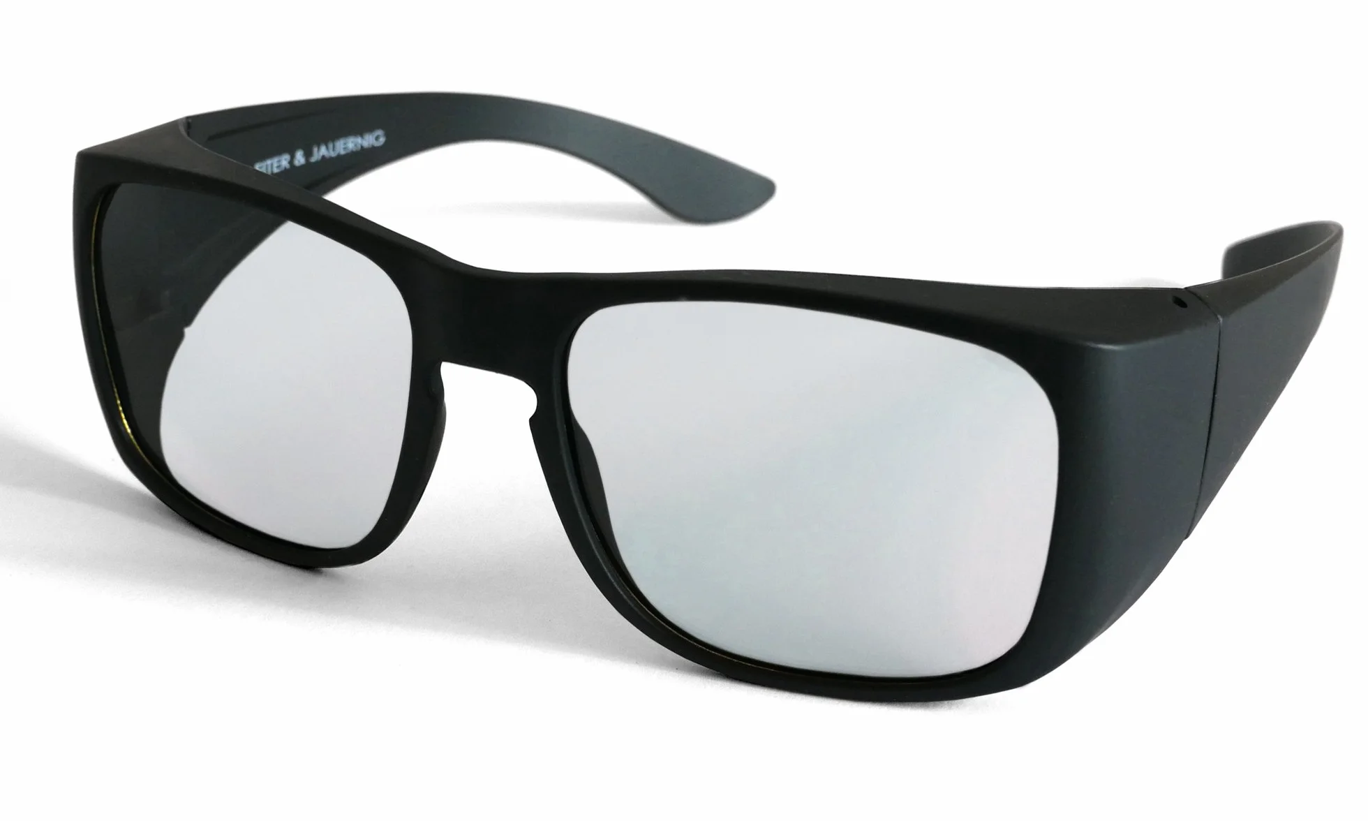 Schleiter & Jauernig SJ-UE pasywne okulary 3D polaryzacyjne okrągłe do nakładania dla osób noszących okulary, 200 g