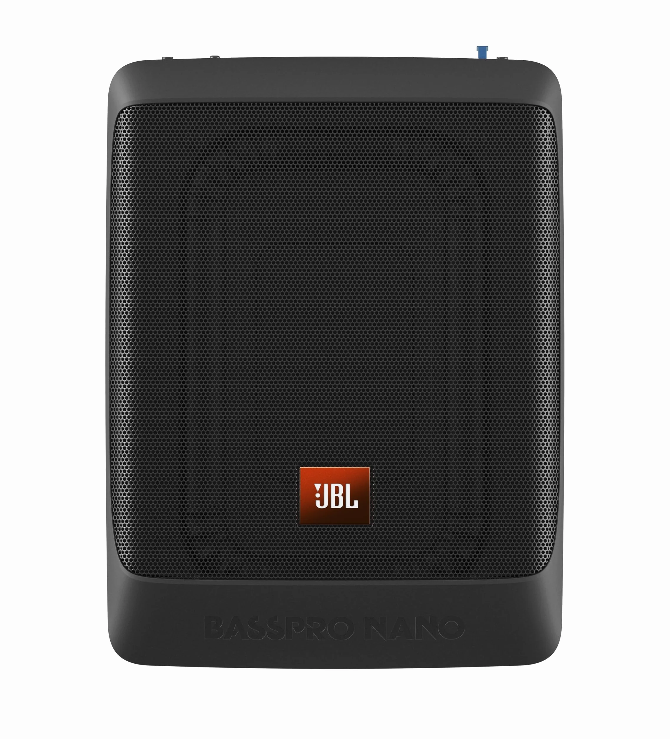JBL BassPro Nano ultra kompaktowy, aktywny subwoofer pod siedzenie, zestaw do samochodu, 15 x 20 cm, 200 W,