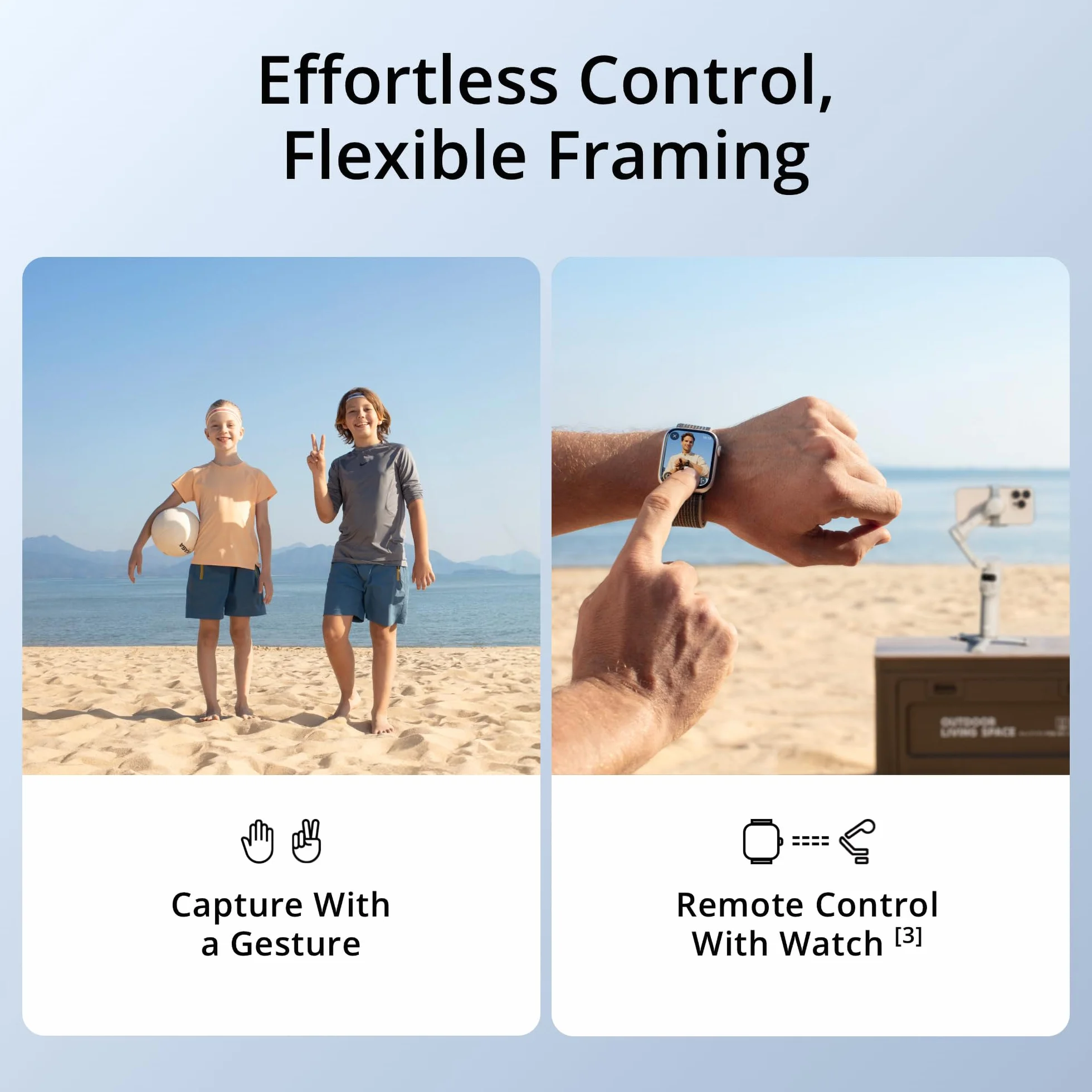 DJI Osmo Mobile 7 3-osiowy stabilizator gimbala do telefonu, ActiveTrack 7.0, wbudowany statyw