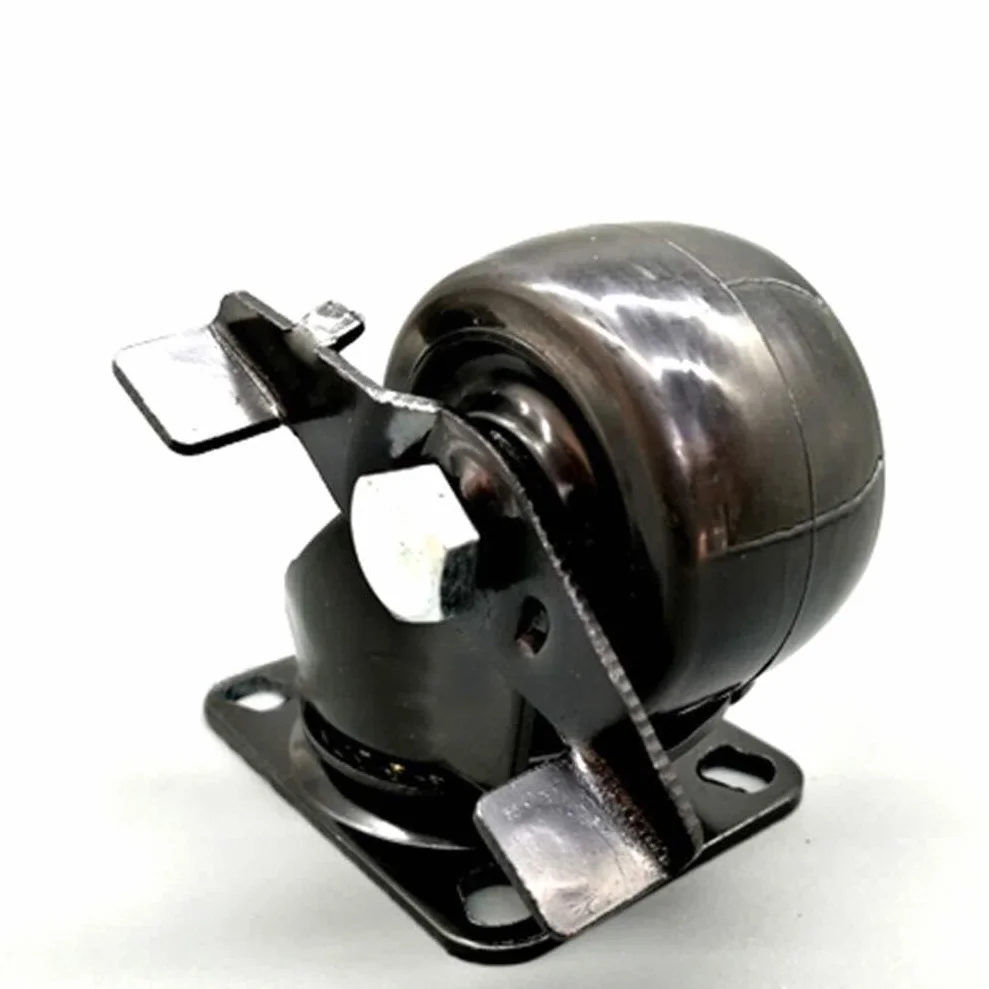 Kółko Skrętne Zestaw 4 Obrotowych Kółek Do Ciężkich, Uniwersalnych Wózków Z Hamulcem, Kółka Meblowe Okucia Mebli(1.5inch)